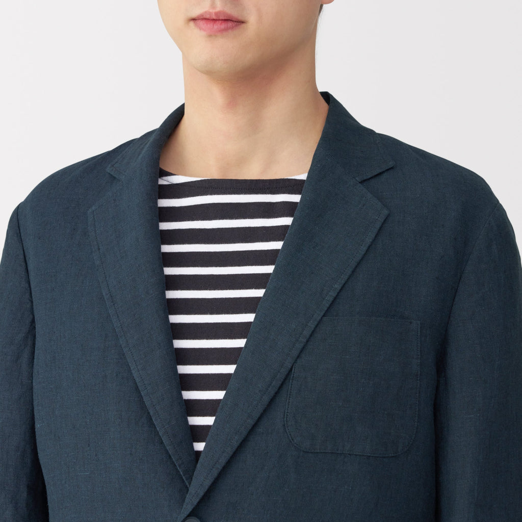 Men's Washed Linen Jacket