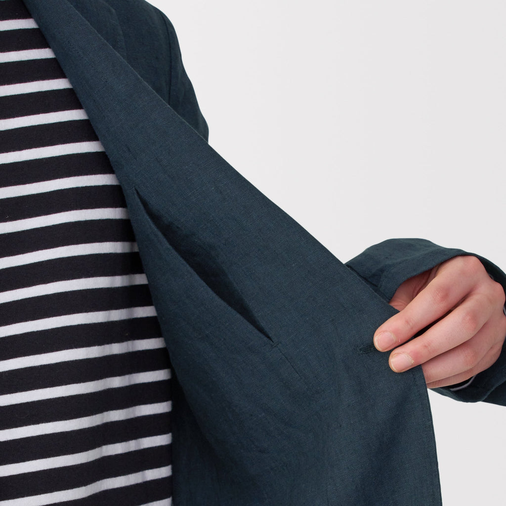 Men's Washed Linen Jacket