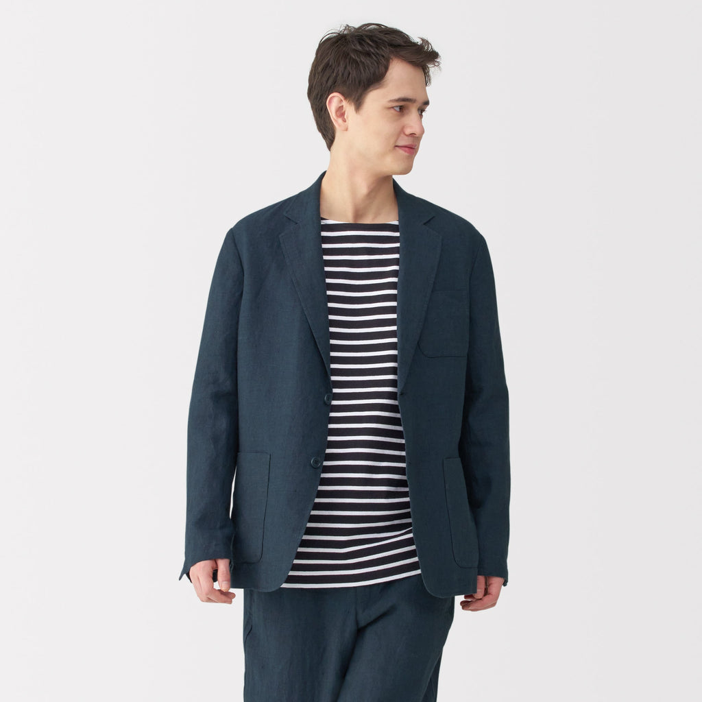 Men's Washed Linen Jacket