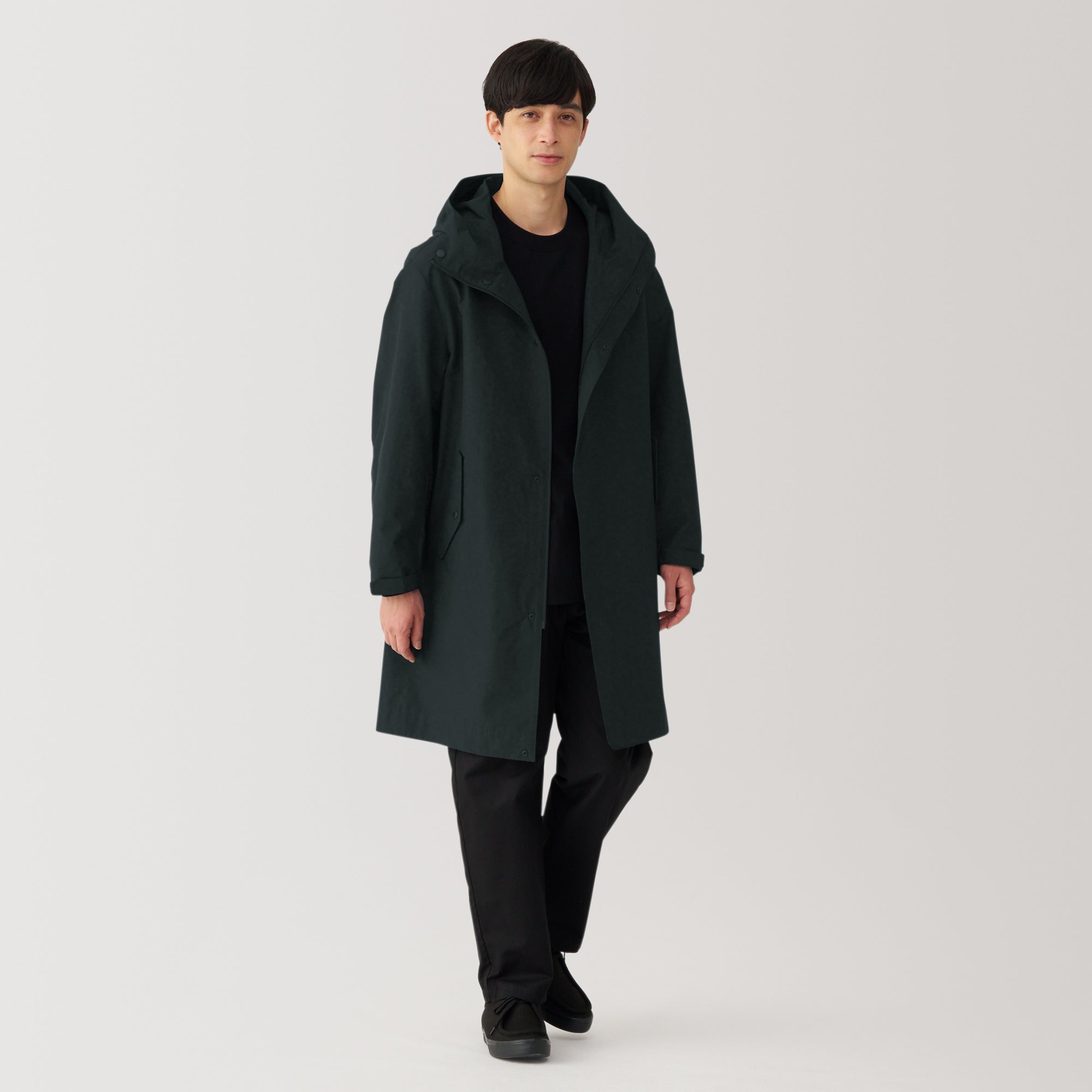 Men's Water Repellent Hooded Coat