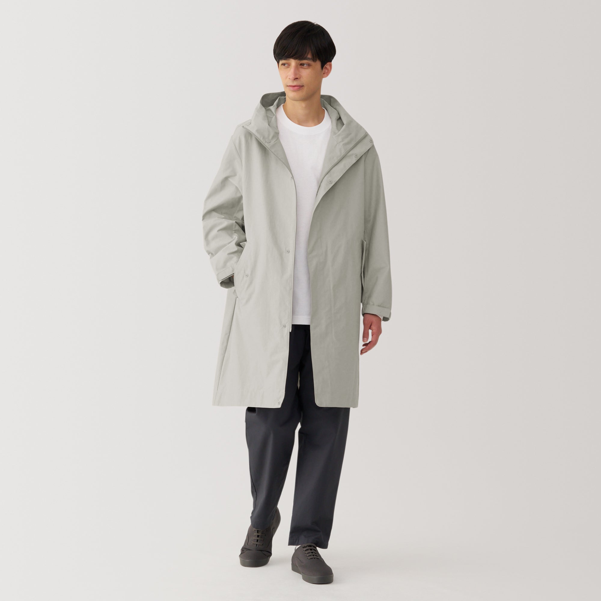 Men's Water Repellent Hooded Coat
