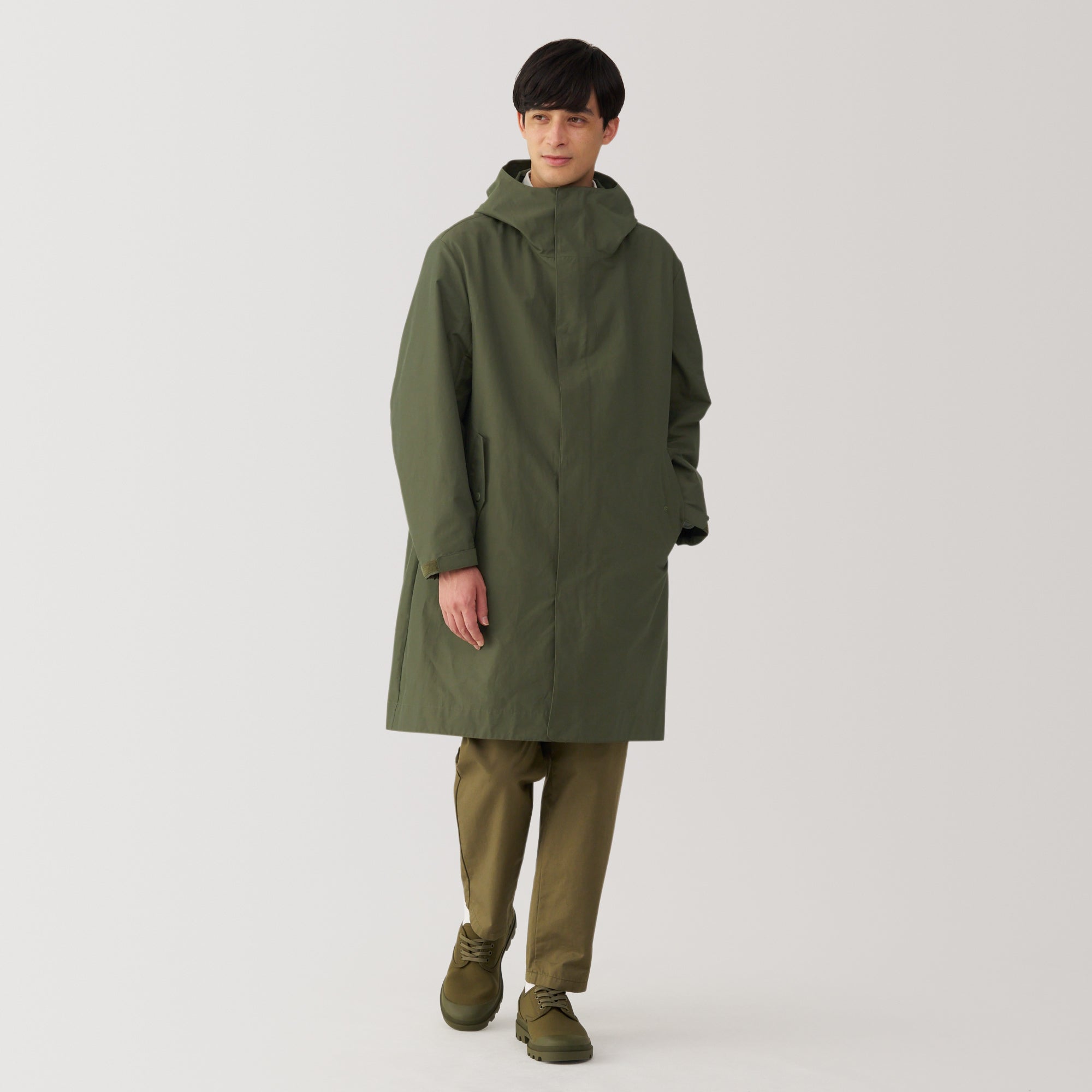 Men's Water Repellent Hooded Coat