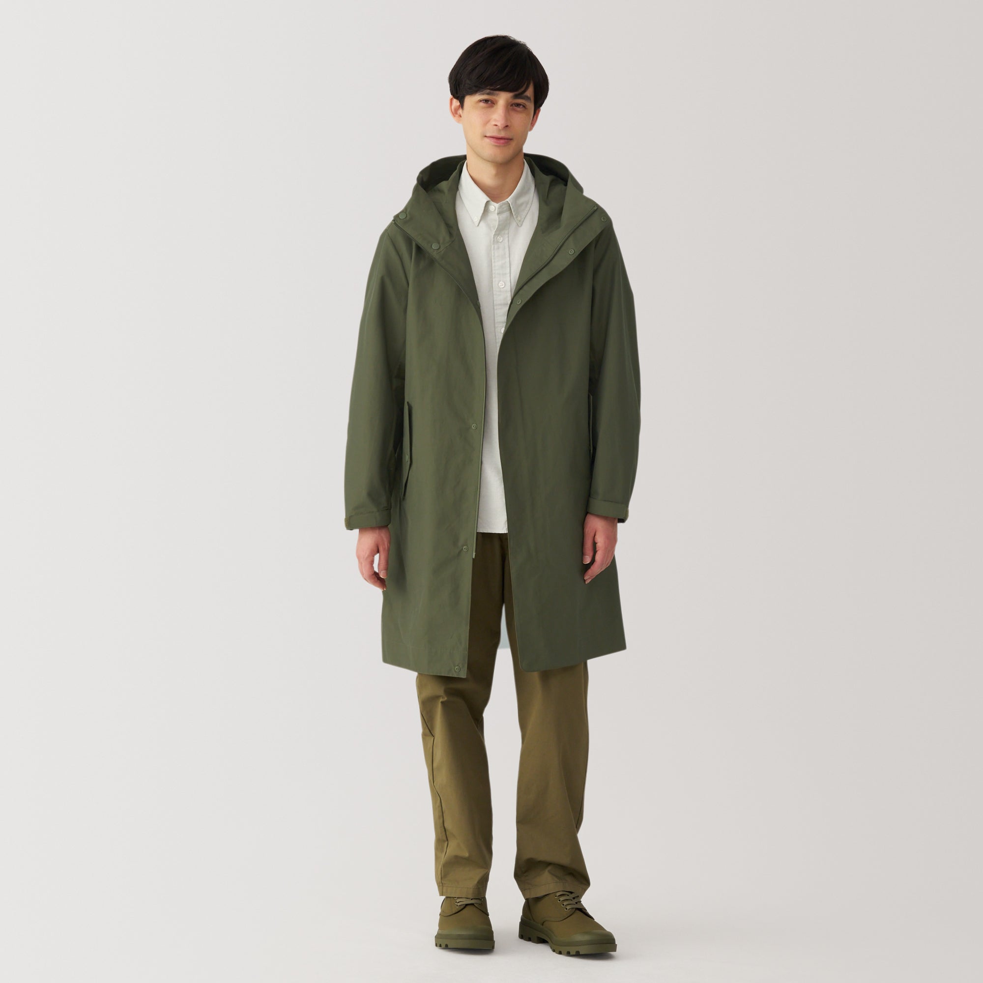 Men's Water Repellent Hooded Coat
