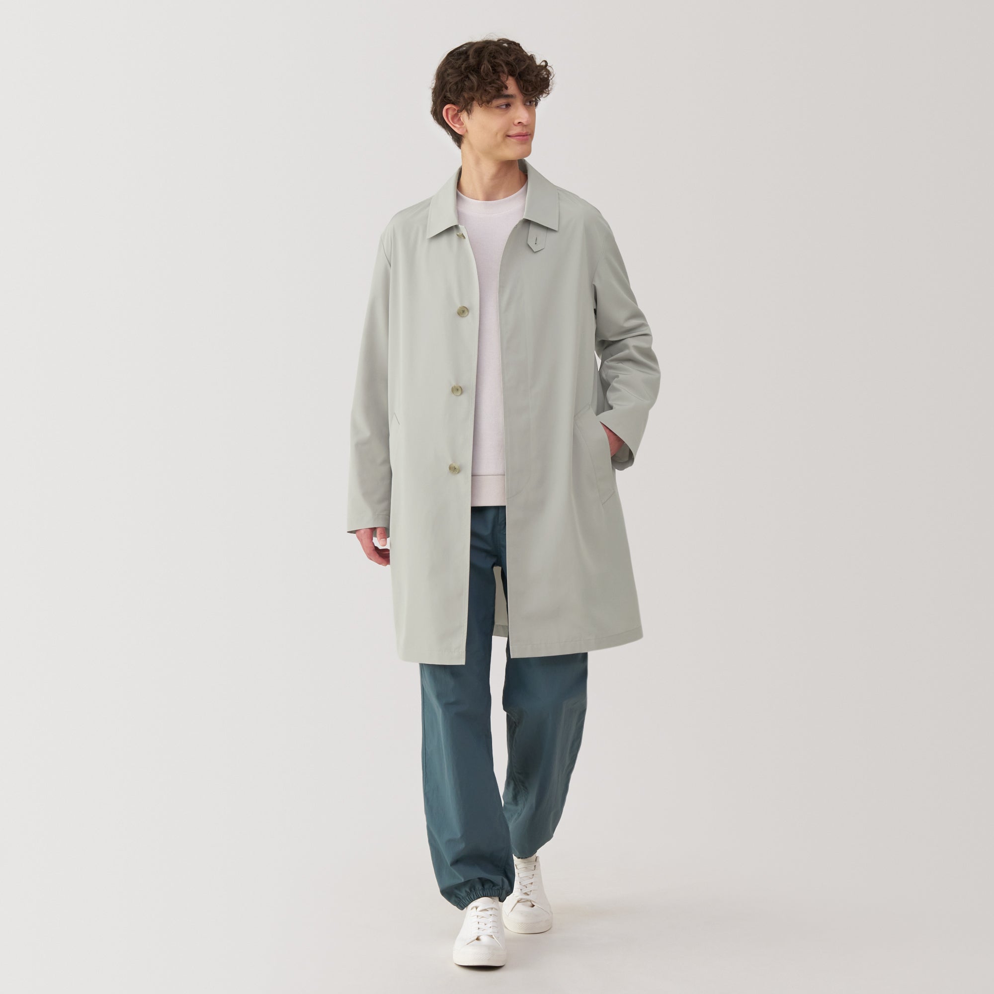 Men's Water Repellent Stand Fall Collar Coat