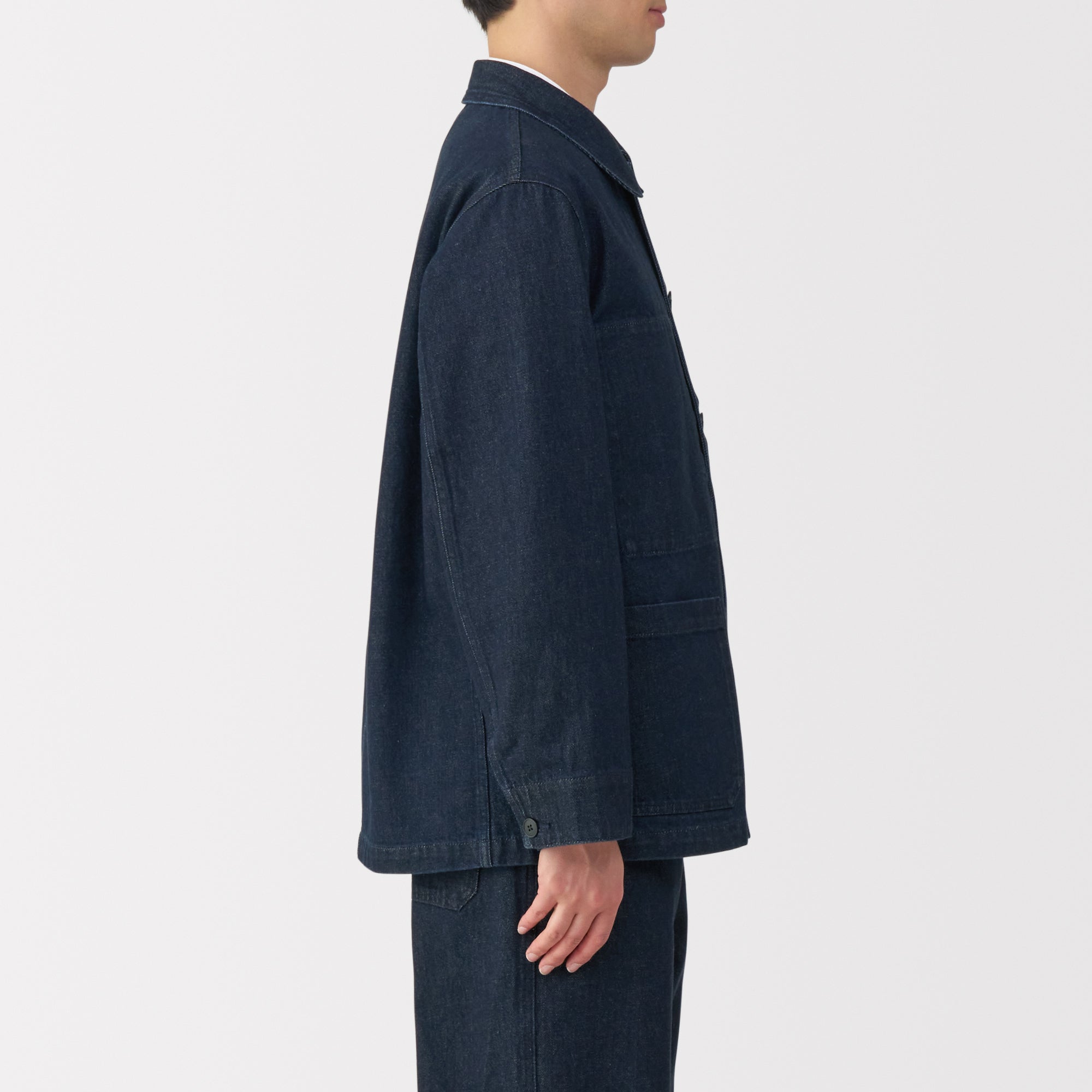 Men's Kapok Blend Denim Coverall Jacket