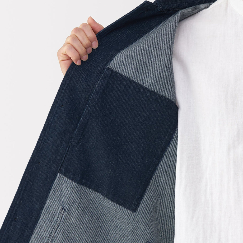 Men's Kapok Blend Denim Coverall Jacket