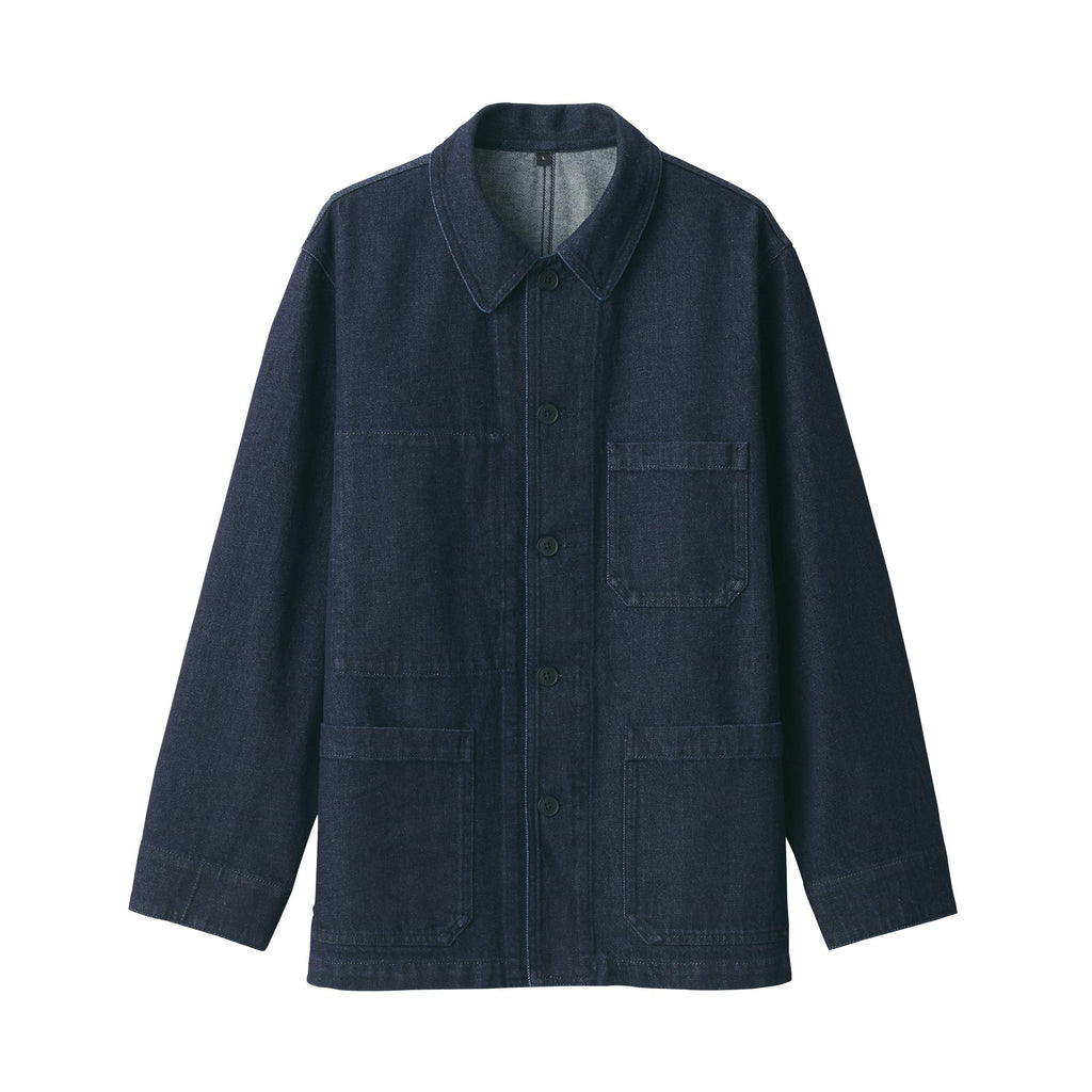 Men's Kapok Blend Denim Coverall Jacket