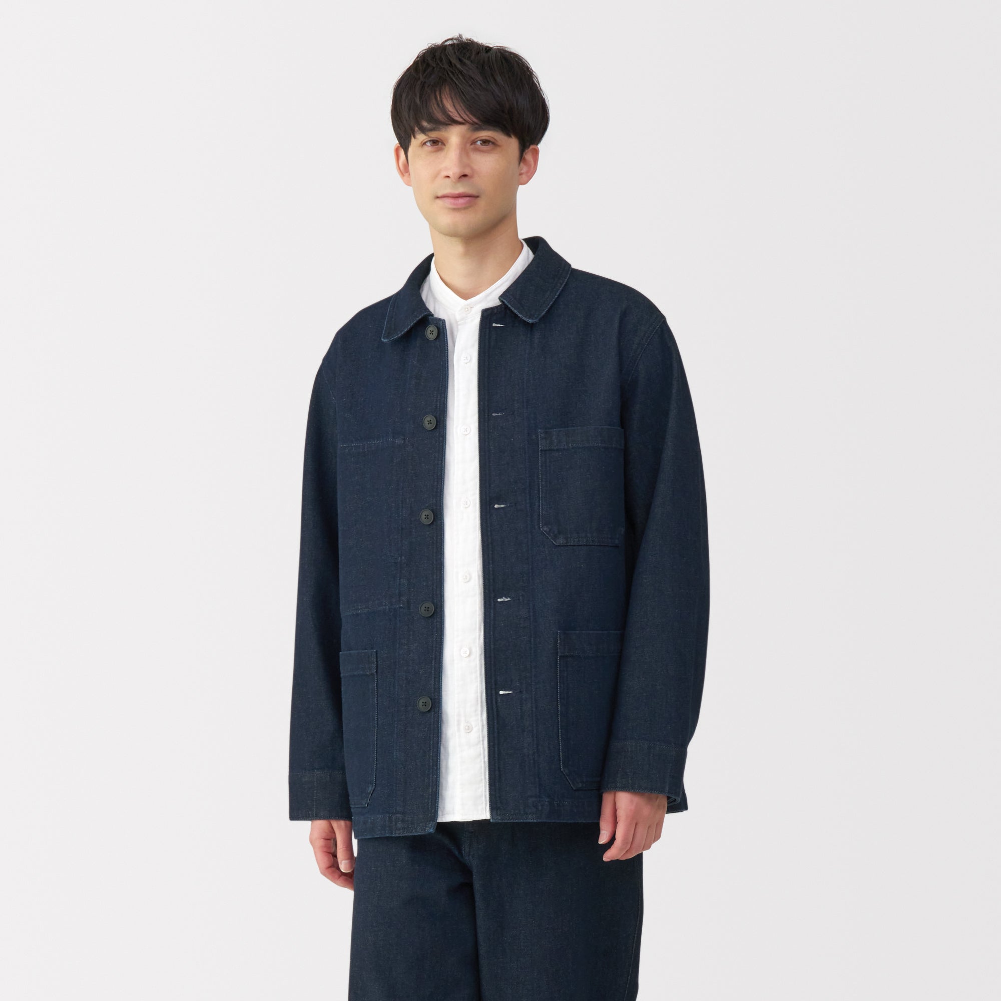 Men's Kapok Blend Denim Coverall Jacket