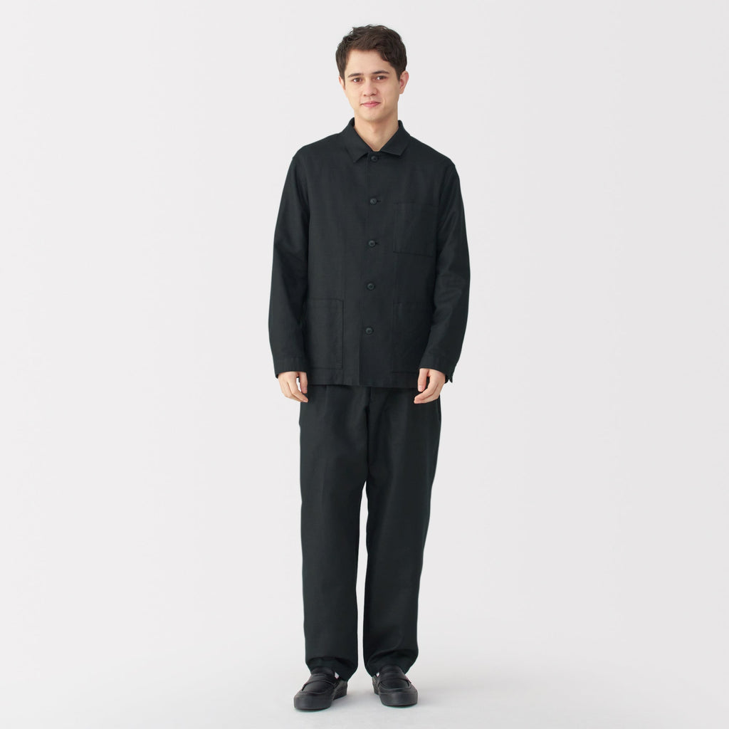 Men's Hemp Blend Twill Shirt Jacket
