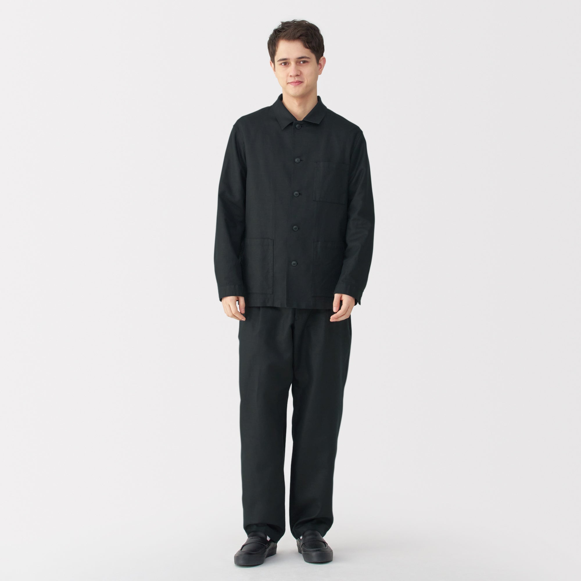 Men's Hemp Blend Twill Shirt Jacket