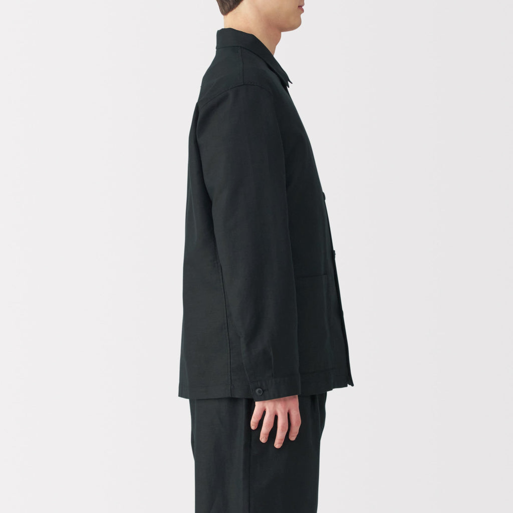 Men's Hemp Blend Twill Shirt Jacket