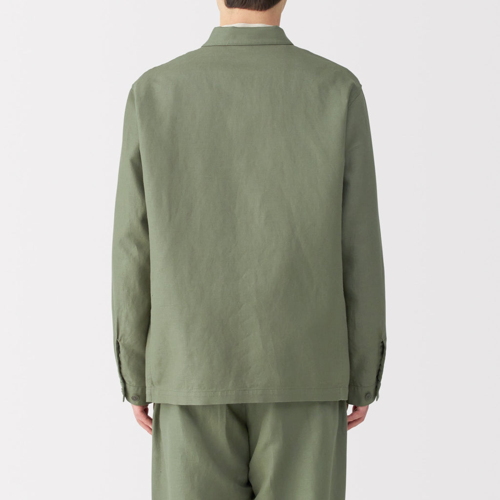 Men's Hemp Blend Twill Shirt Jacket