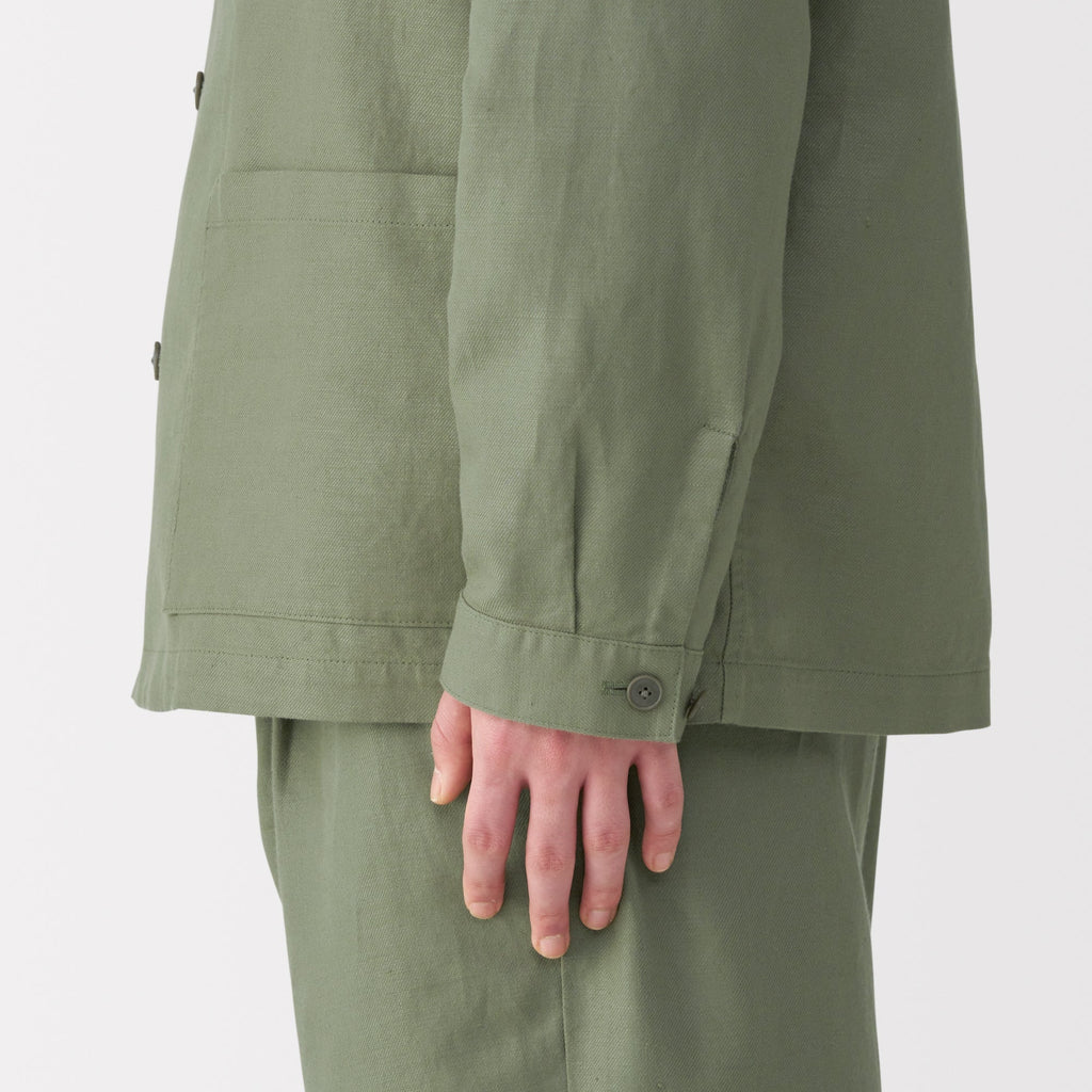 Men's Hemp Blend Twill Shirt Jacket