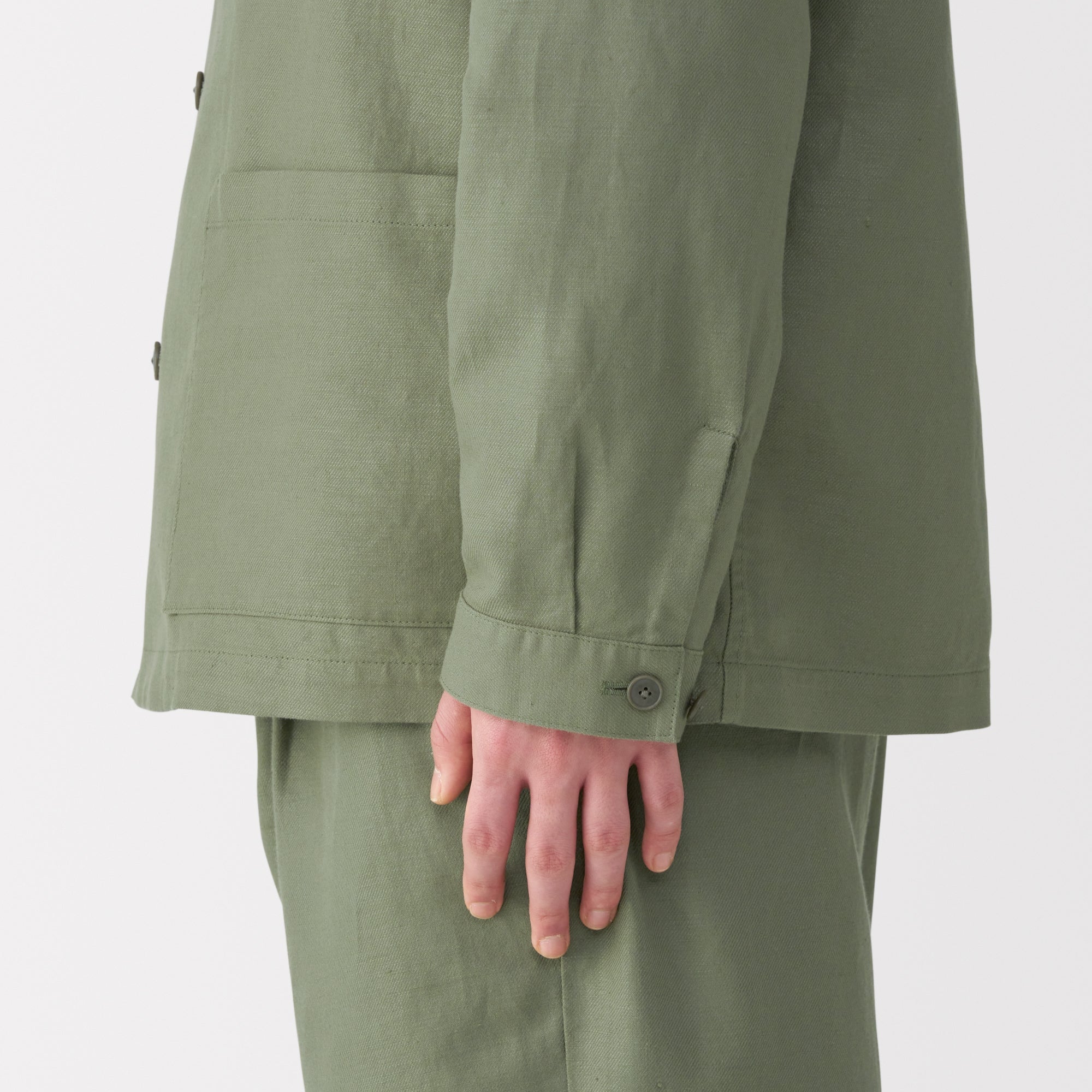 Men's Hemp Blend Twill Shirt Jacket