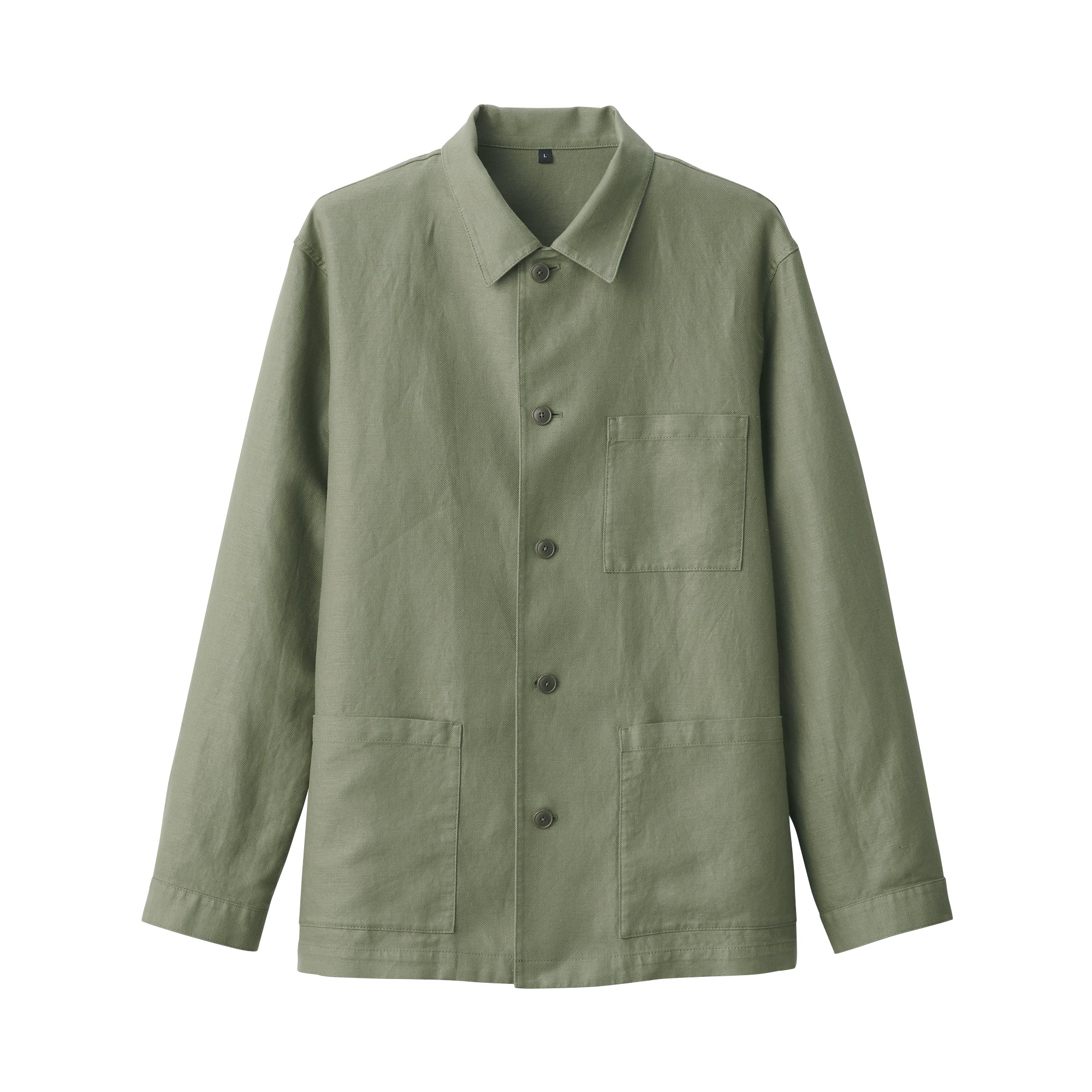 Men's Hemp Blend Twill Shirt Jacket