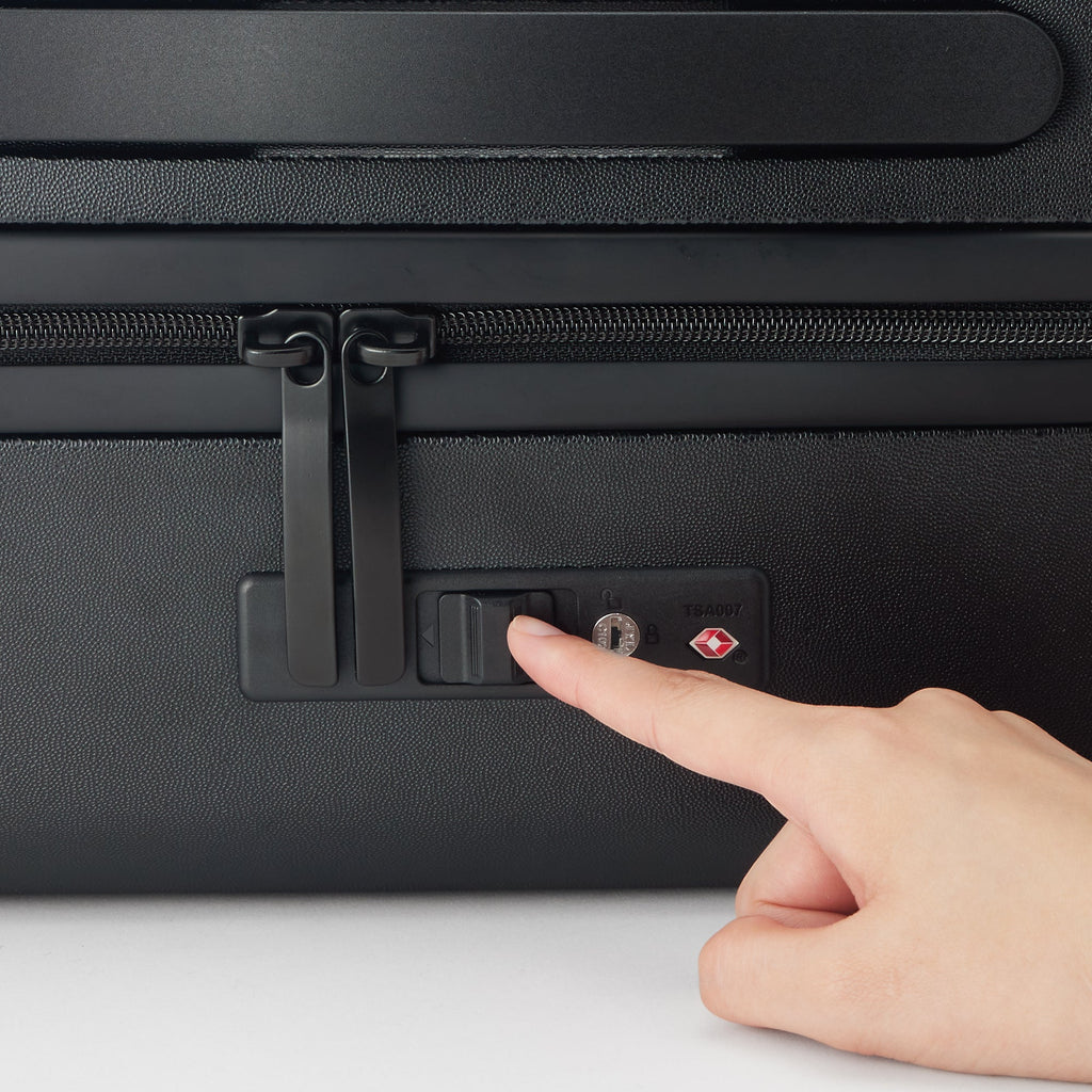 Adjustable Handle Front Open Hard Shell Suitcase 32L | Carry-On