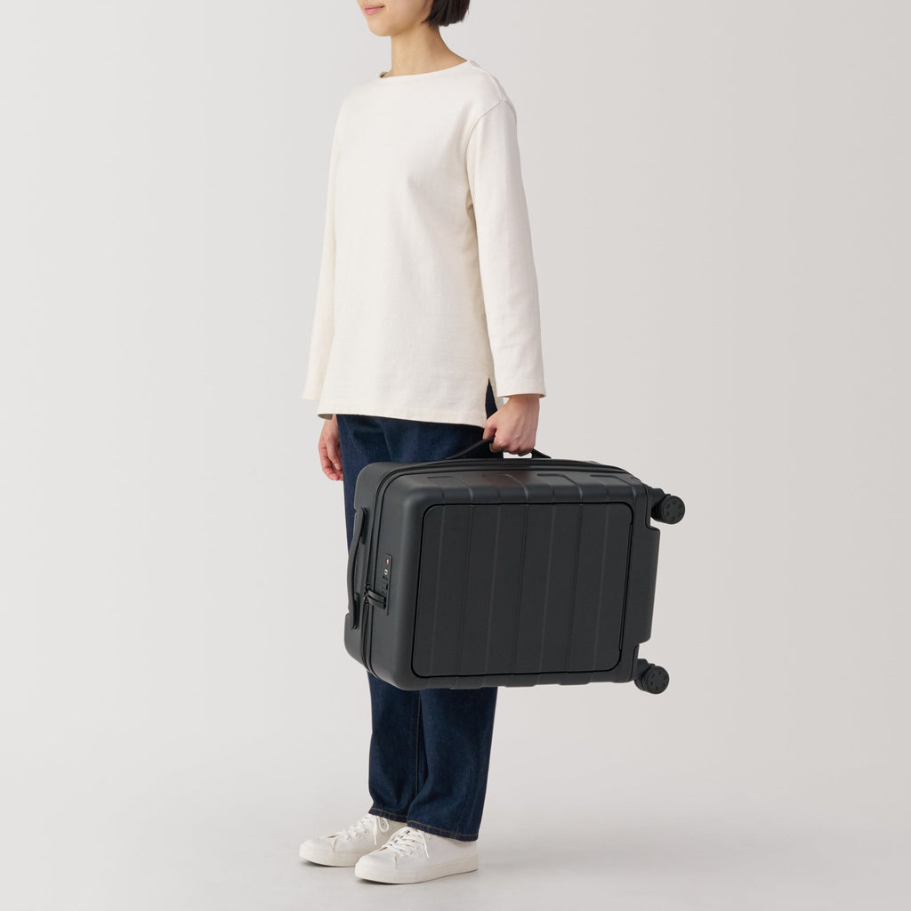 Adjustable Handle Front Open Hard Shell Suitcase 32L | Carry-On