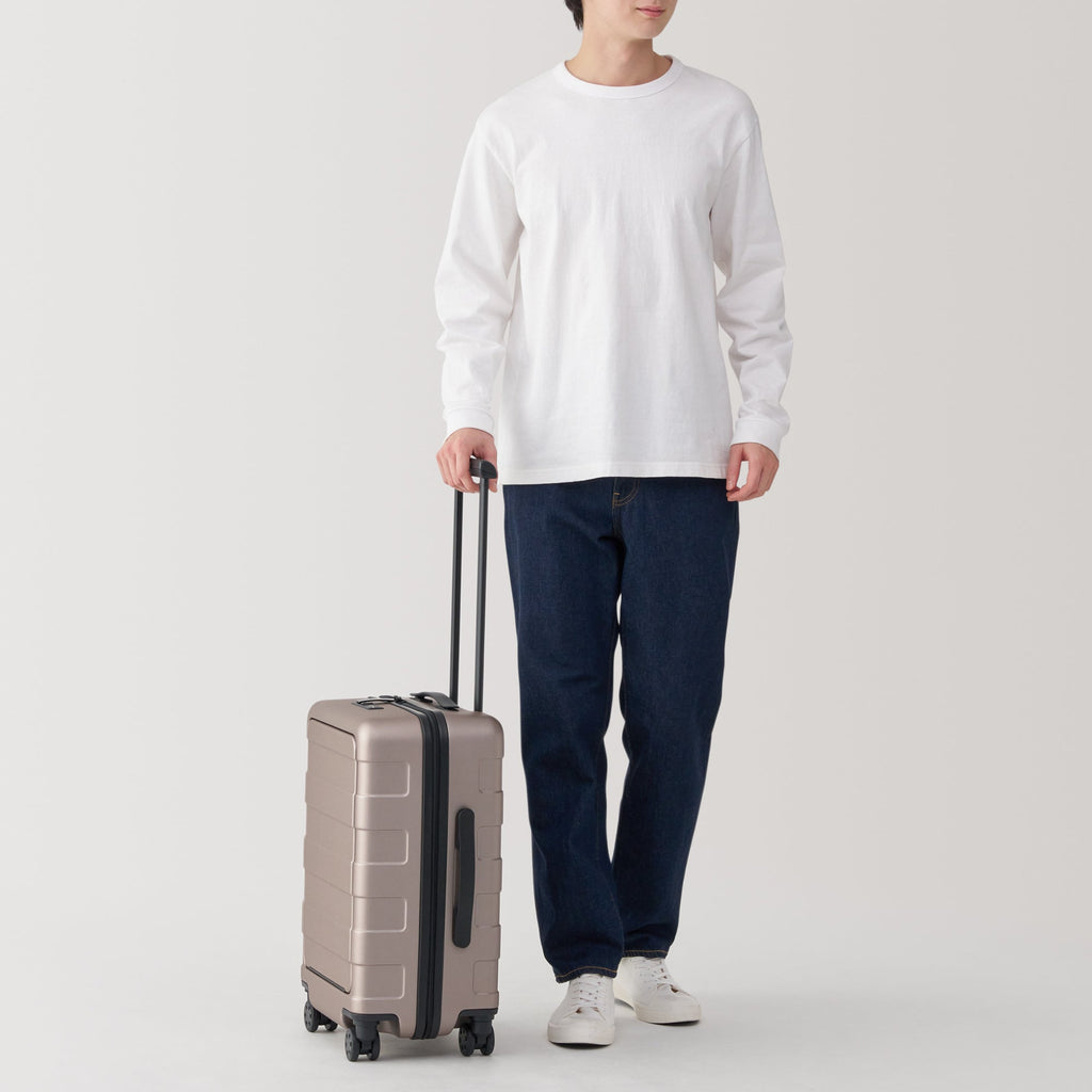 Adjustable Handle Front Open Hard Shell Suitcase 32L | Carry-On