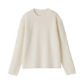 Women's Washable Waffle Knit Crewneck Sweater