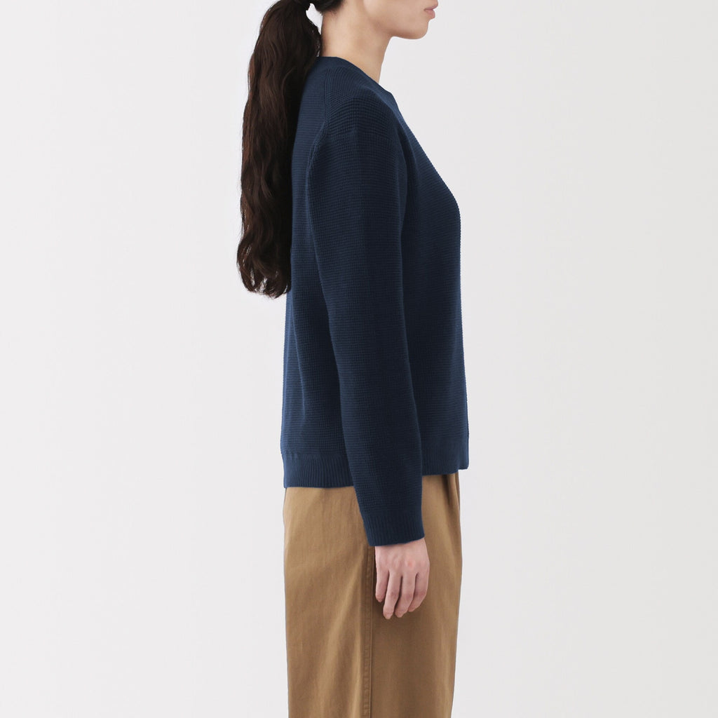 Women's Washable Waffle Knit Crewneck Sweater