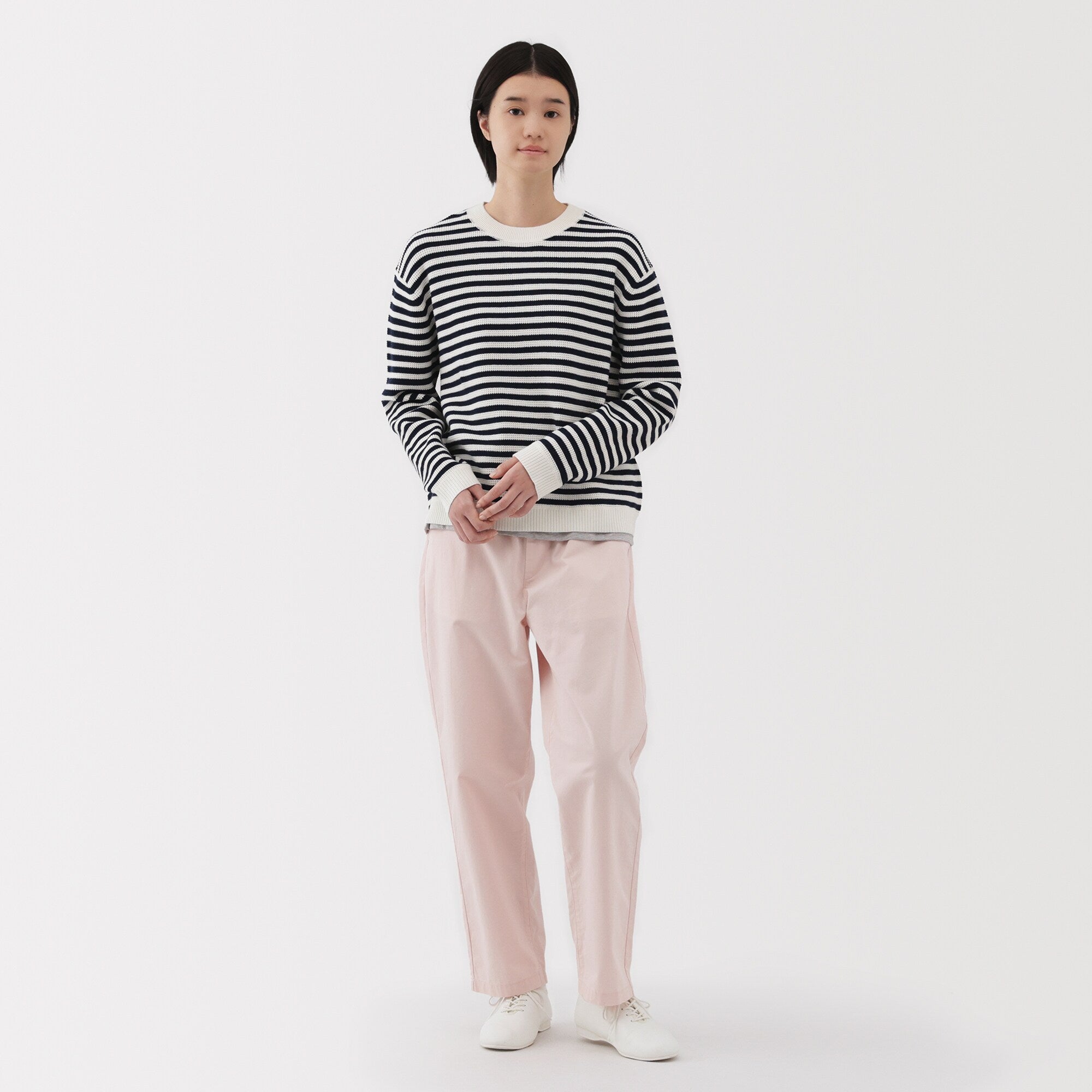 Women's Washable Waffle Knit Crewneck Sweater