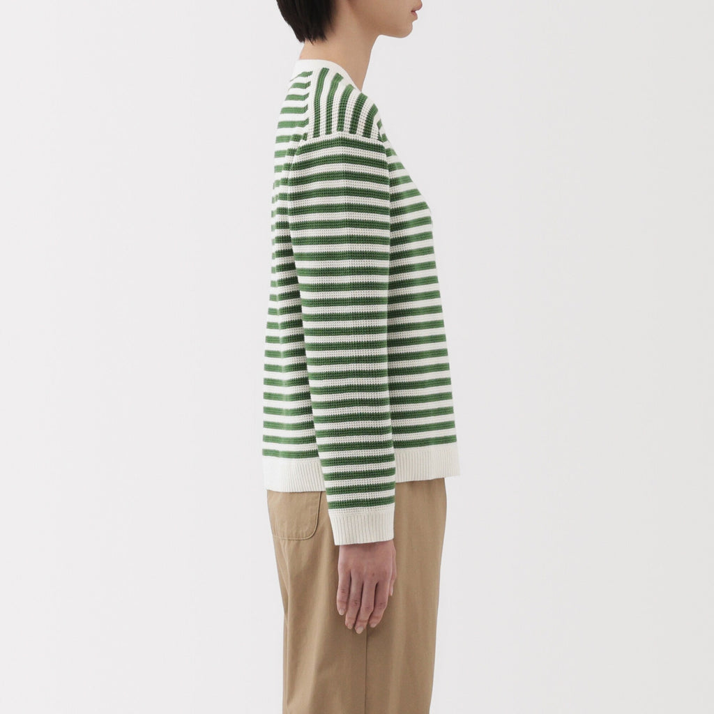 Women's Washable Waffle Knit Crewneck Sweater