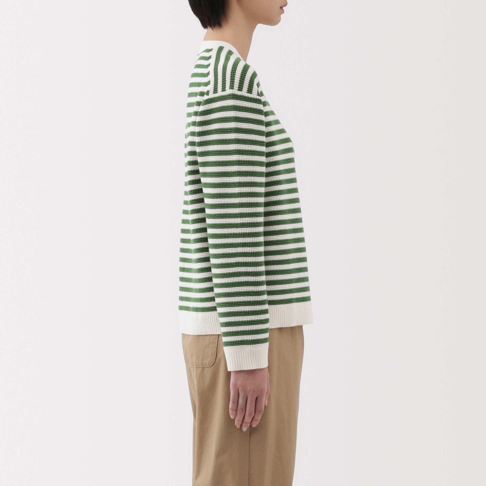 Women's Washable Waffle Knit Crewneck Sweater