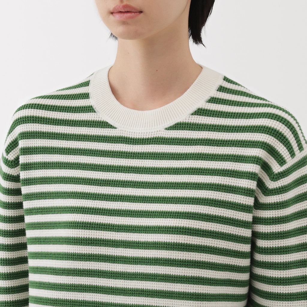 Women's Washable Waffle Knit Crewneck Sweater