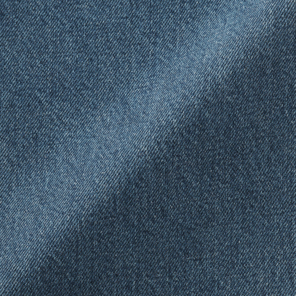 Kapok Blend Denim Wide Tapered Pants