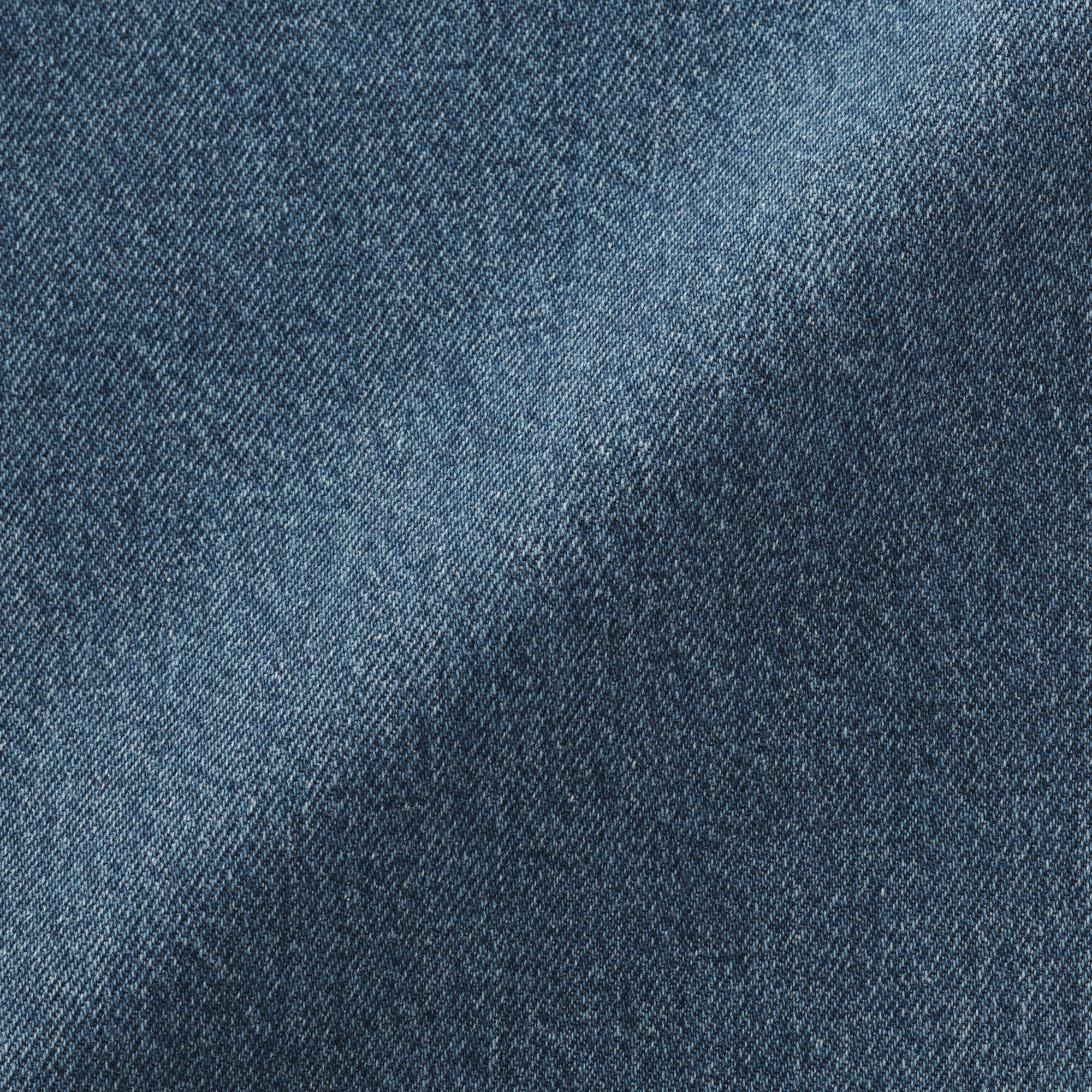 Kapok Blend Denim Wide Tapered Pants