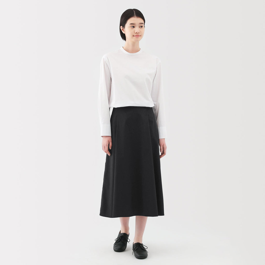 Women's Broadcloth Flared Skirt
