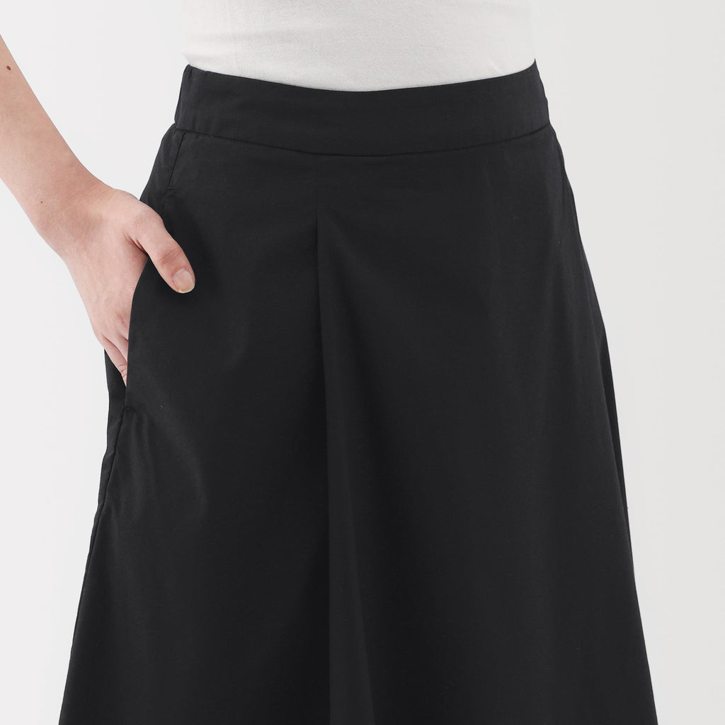 Women's Broadcloth Flared Skirt