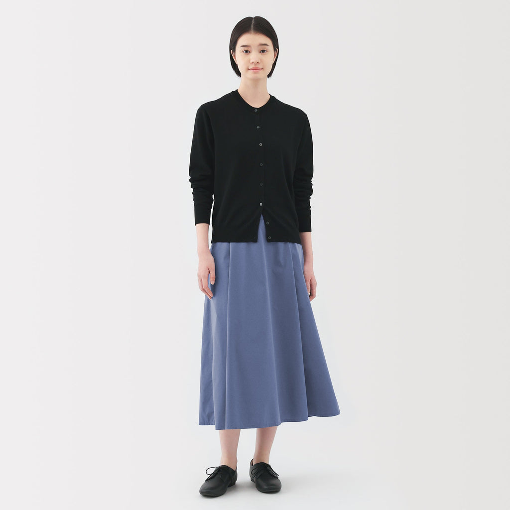 Women's Broadcloth Flared Skirt