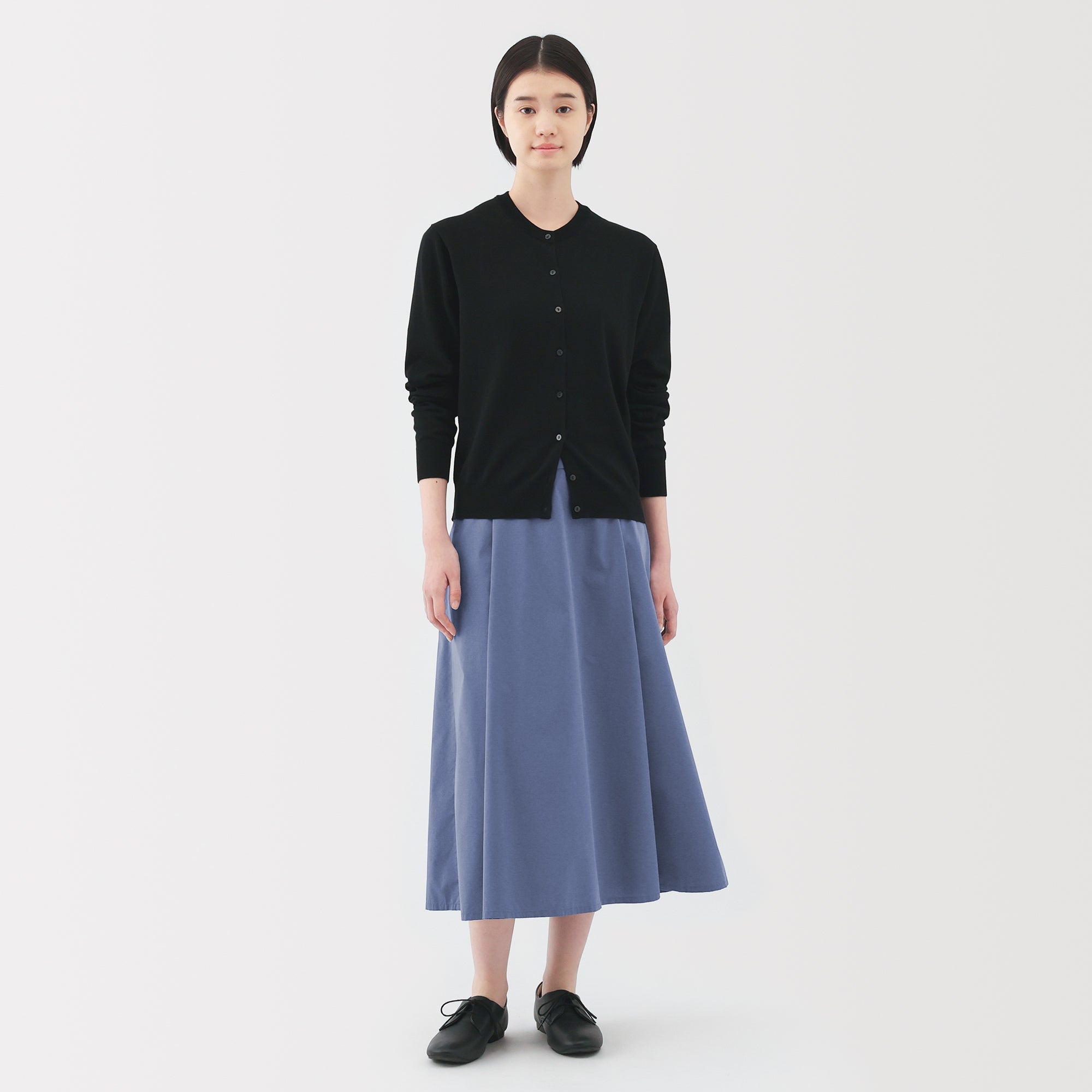 Women's Broadcloth Flared Skirt