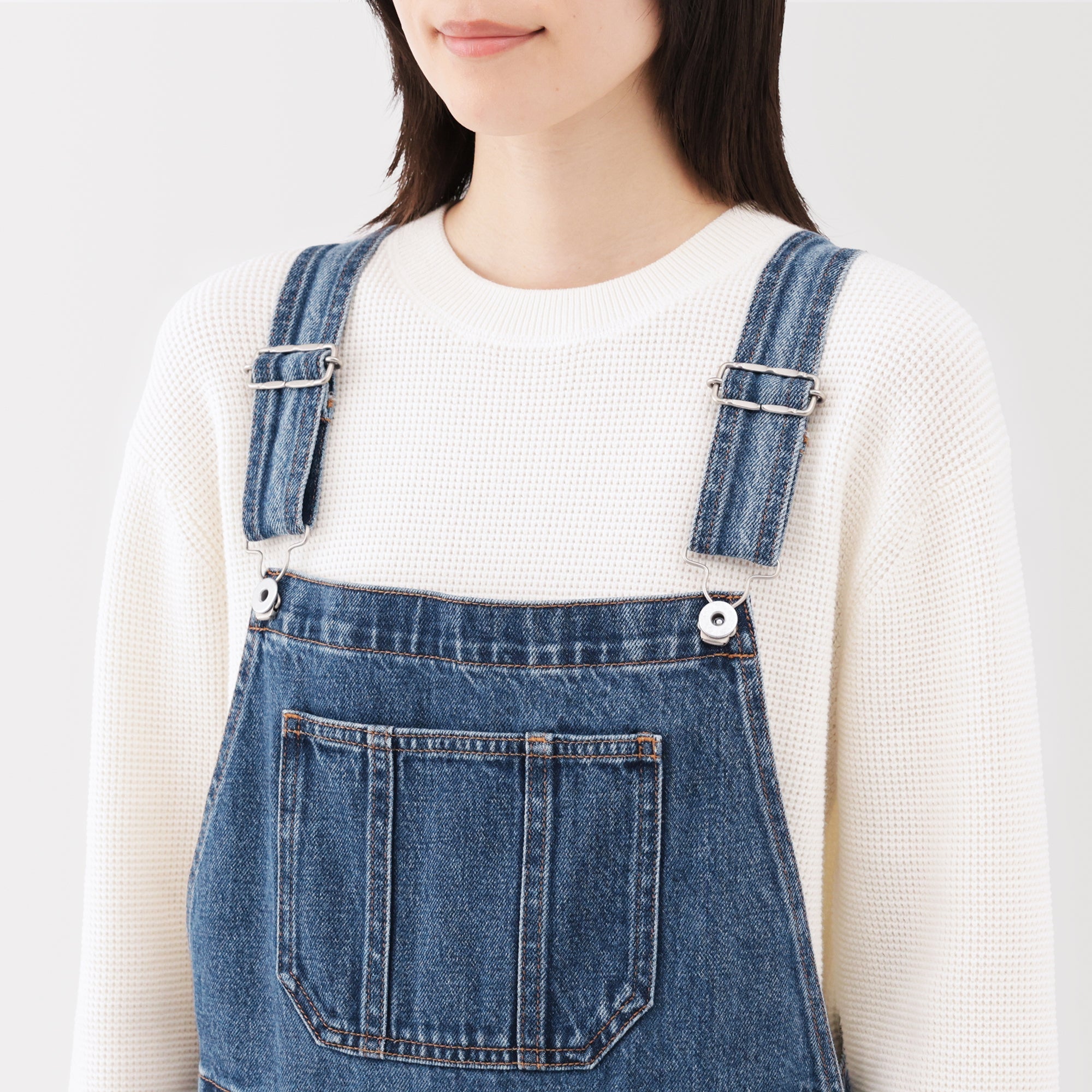 Kapok Blend Denim Overalls