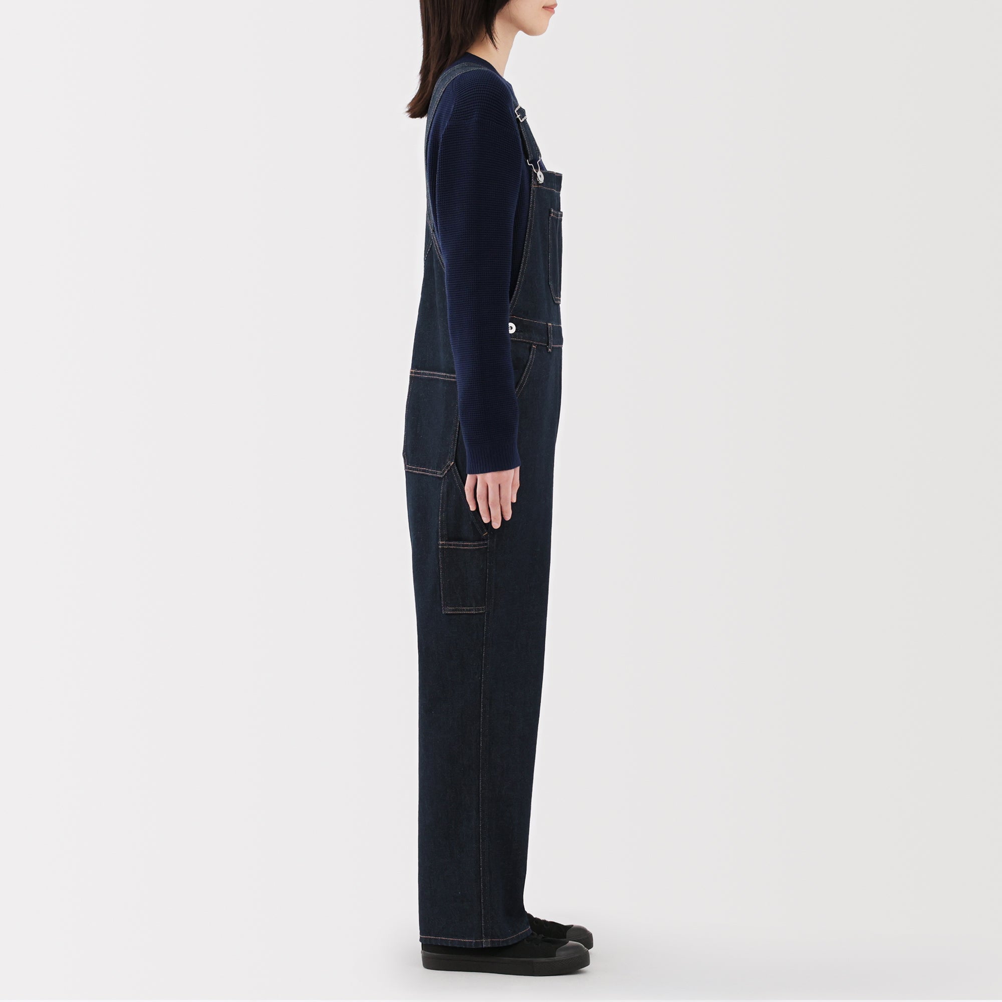Kapok Blend Denim Overalls