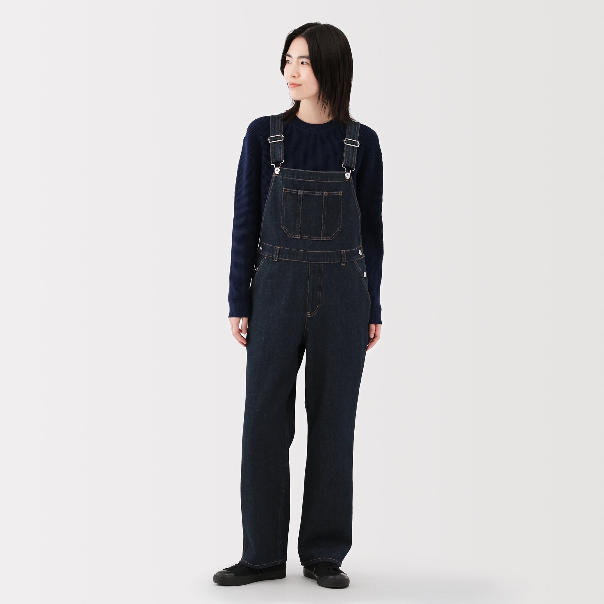 Kapok Blend Denim Overalls