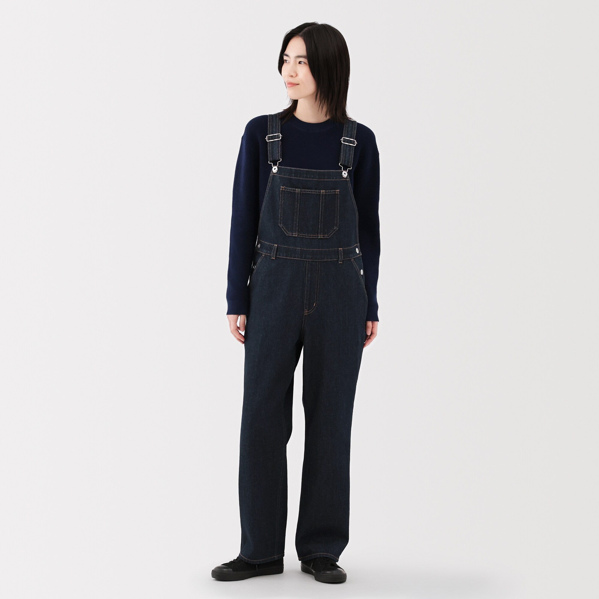 Kapok Blend Denim Overalls