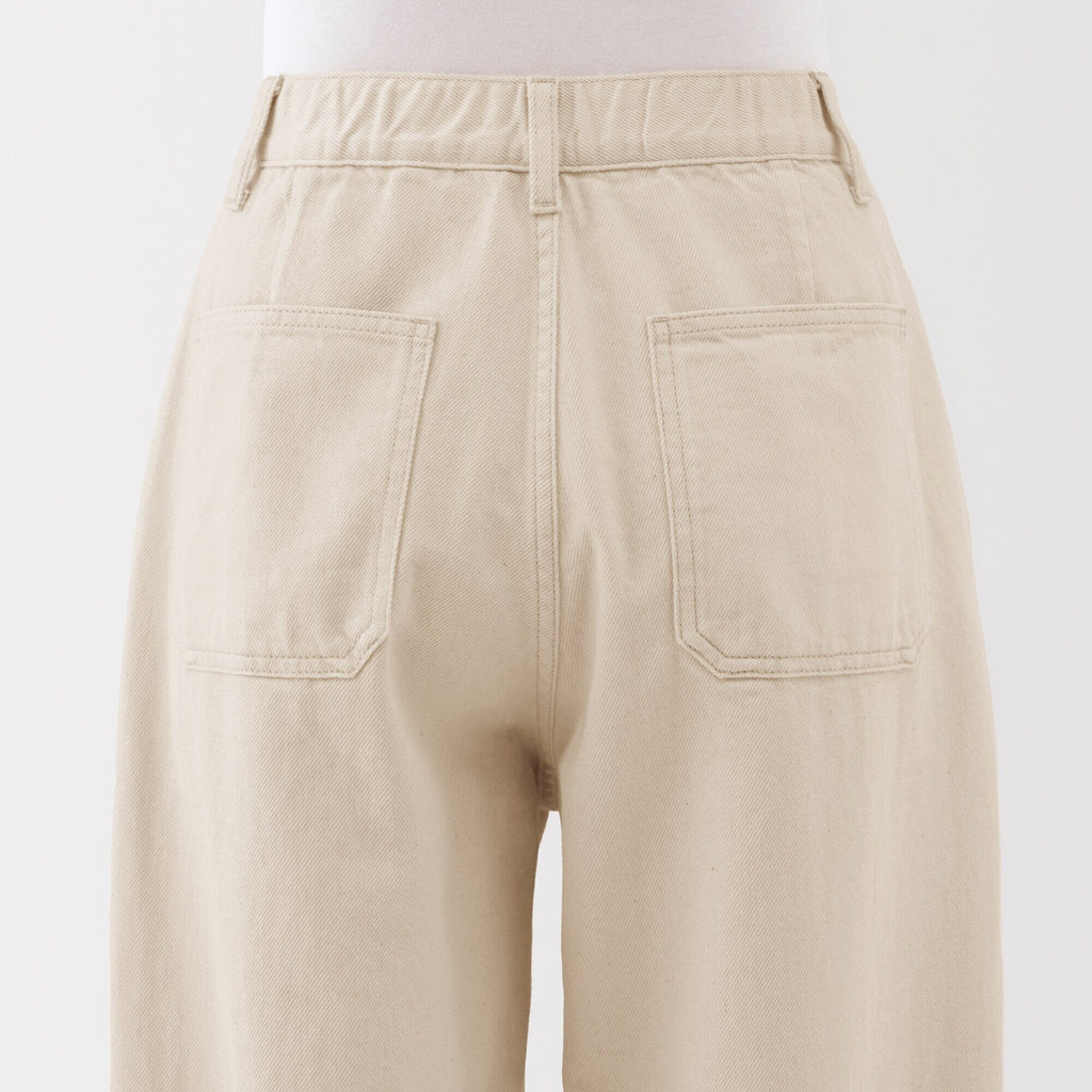 Kapok Blend Wide Tapered Pants