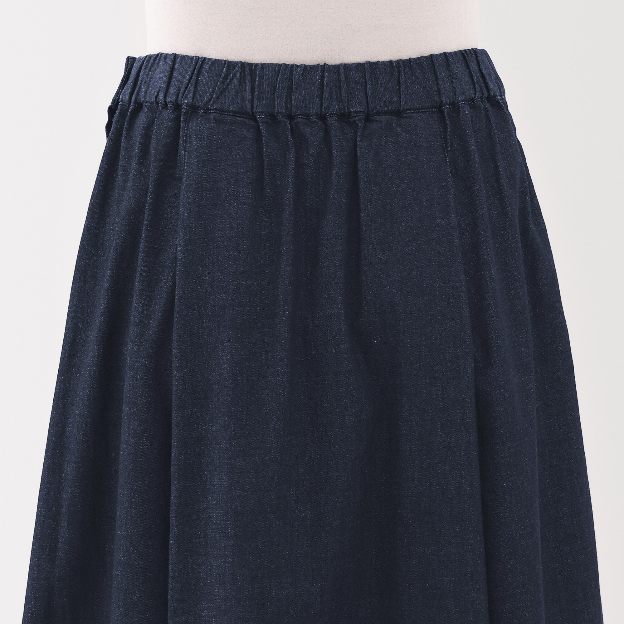 Women's Stretch Lightweight Denim Flared Skirt