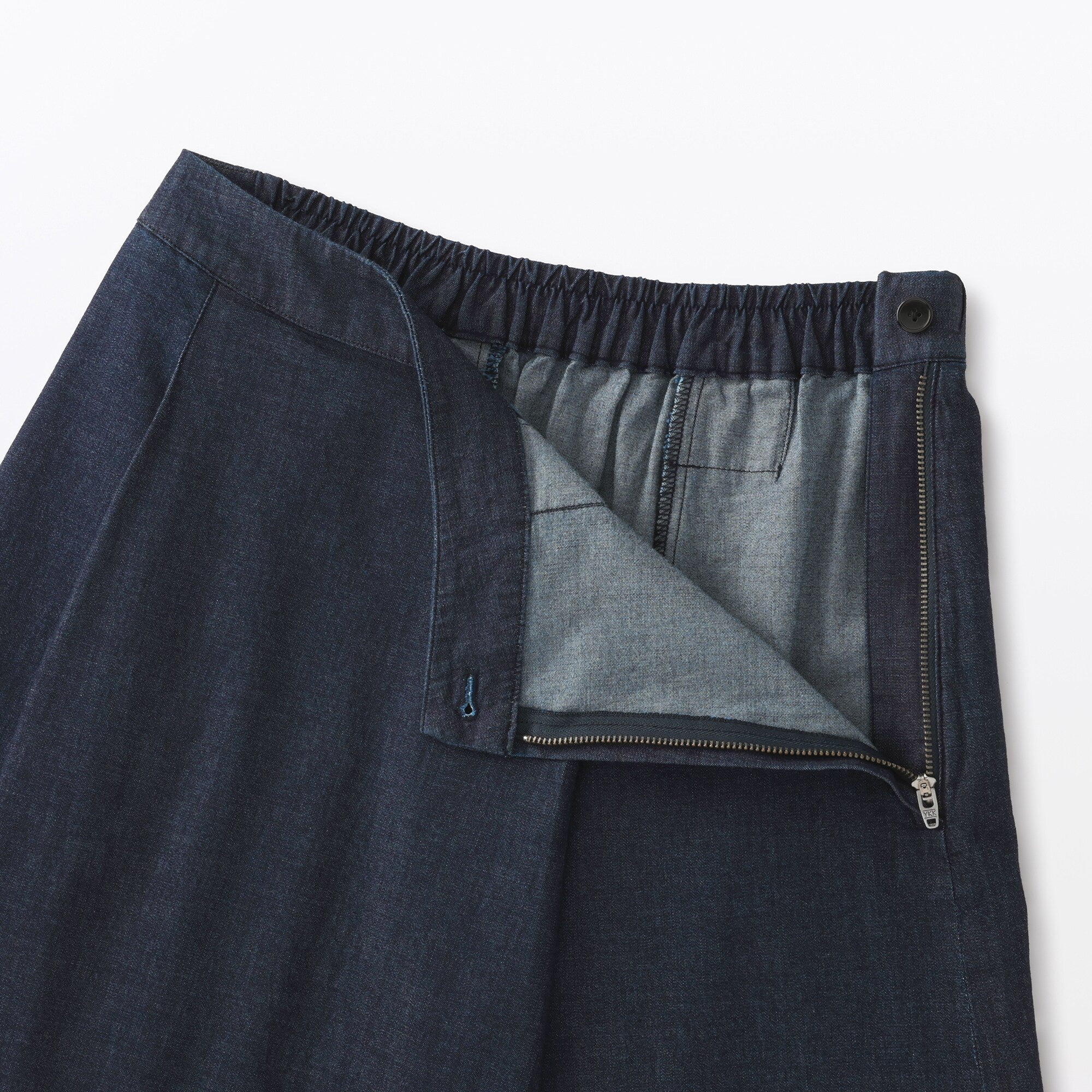 Women's Stretch Lightweight Denim Flared Skirt
