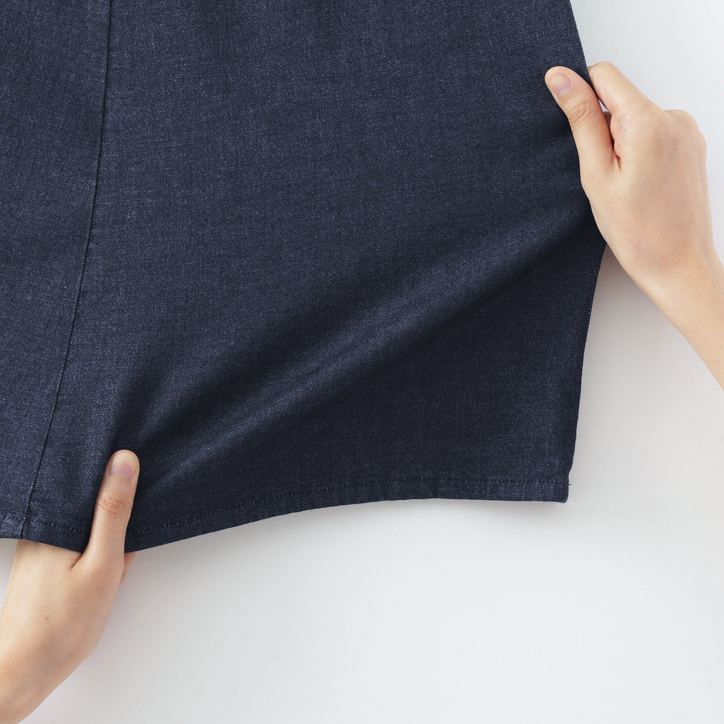 Women's Stretch Lightweight Denim Flared Skirt