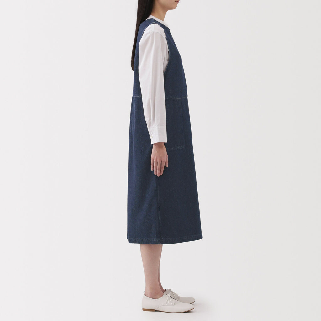 Women's Kapok Blend Denim Jumper Dress