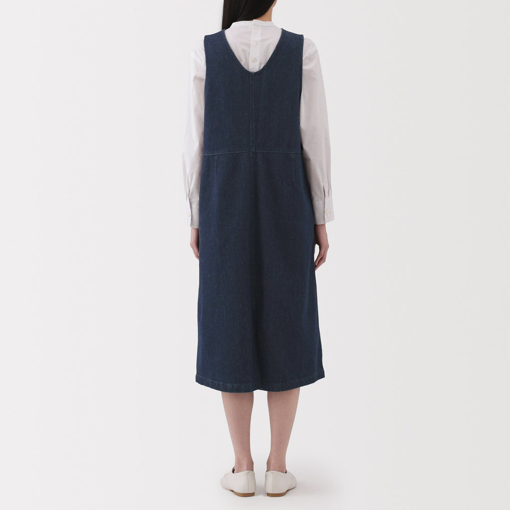 Women's Kapok Blend Denim Jumper Dress