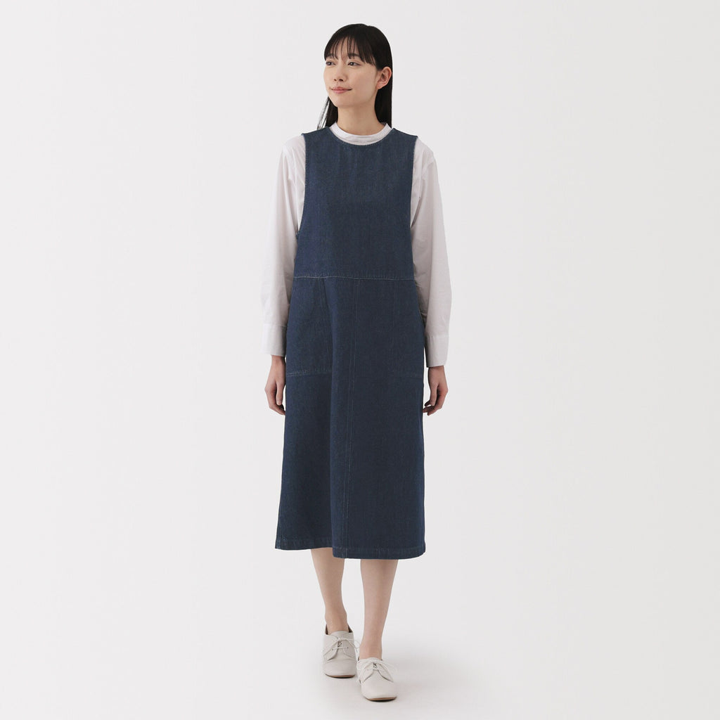 Women's Kapok Blend Denim Jumper Dress