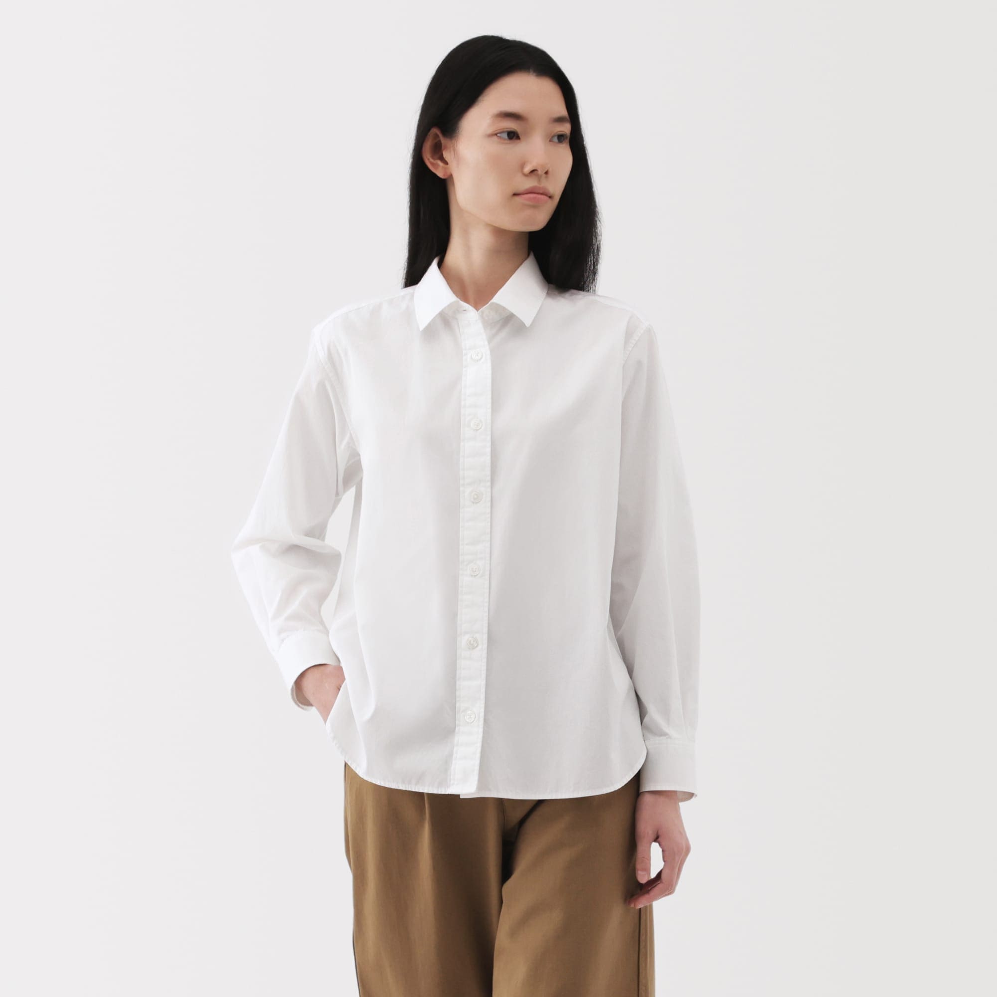 Women's Washed Broadcloth Classic Shirt