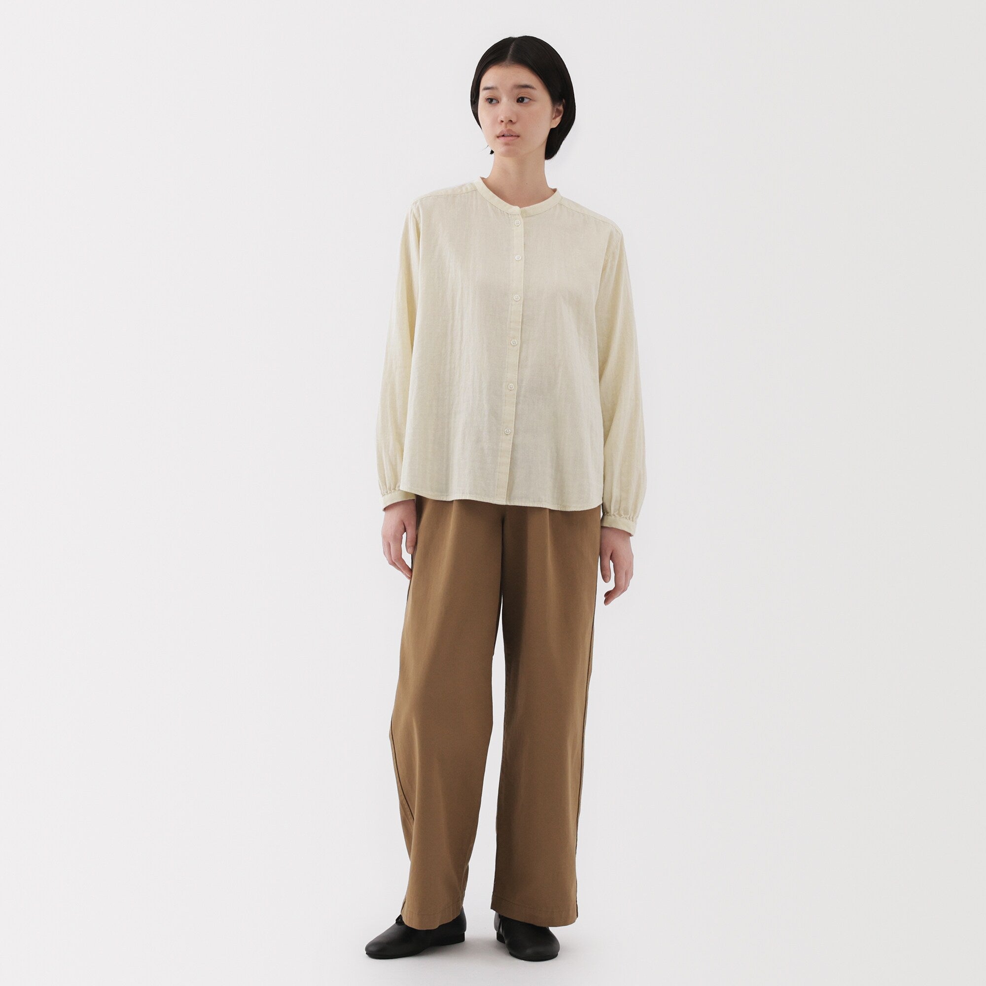 Women's Kapok Blend Double Gauze Blouse