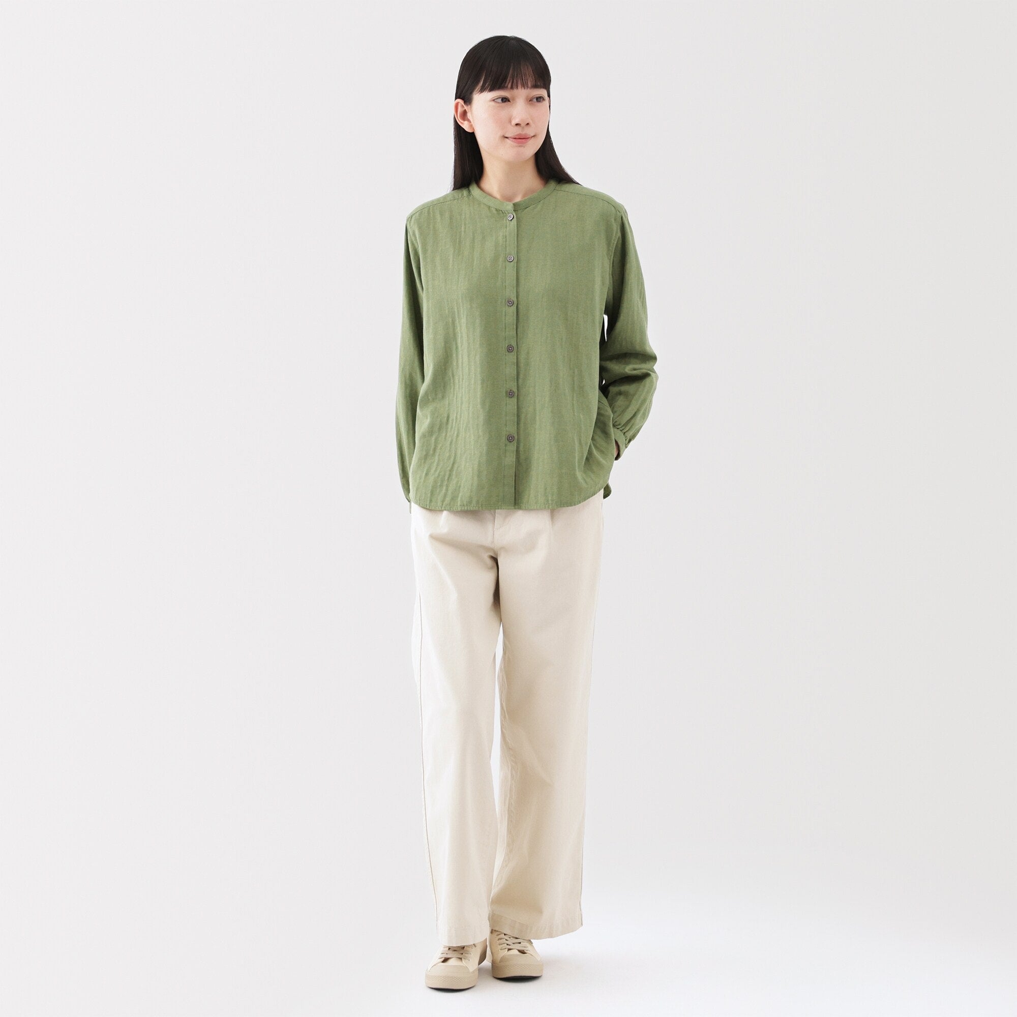 Women's Kapok Blend Double Gauze Blouse