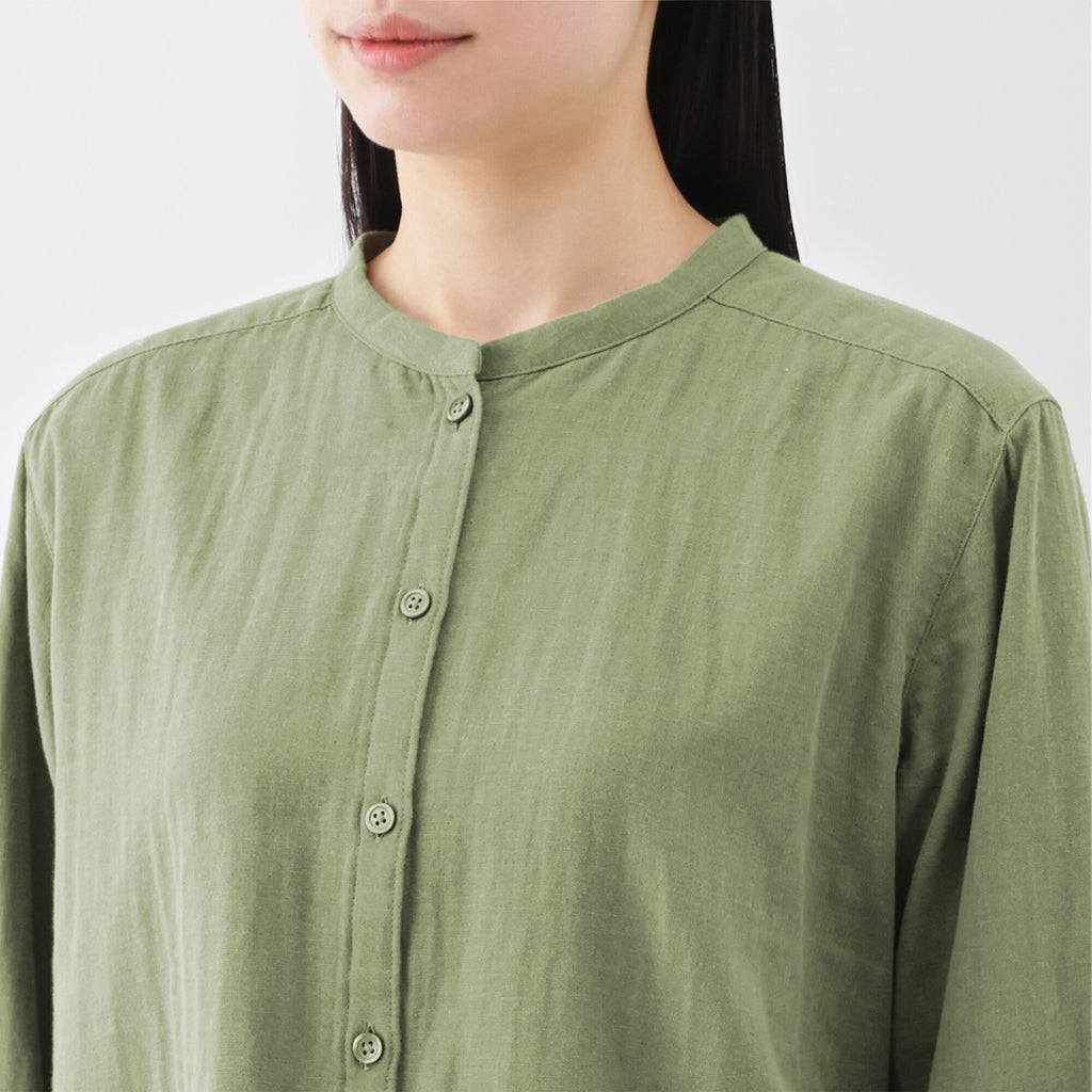 Women's Kapok Blend Double Gauze Blouse