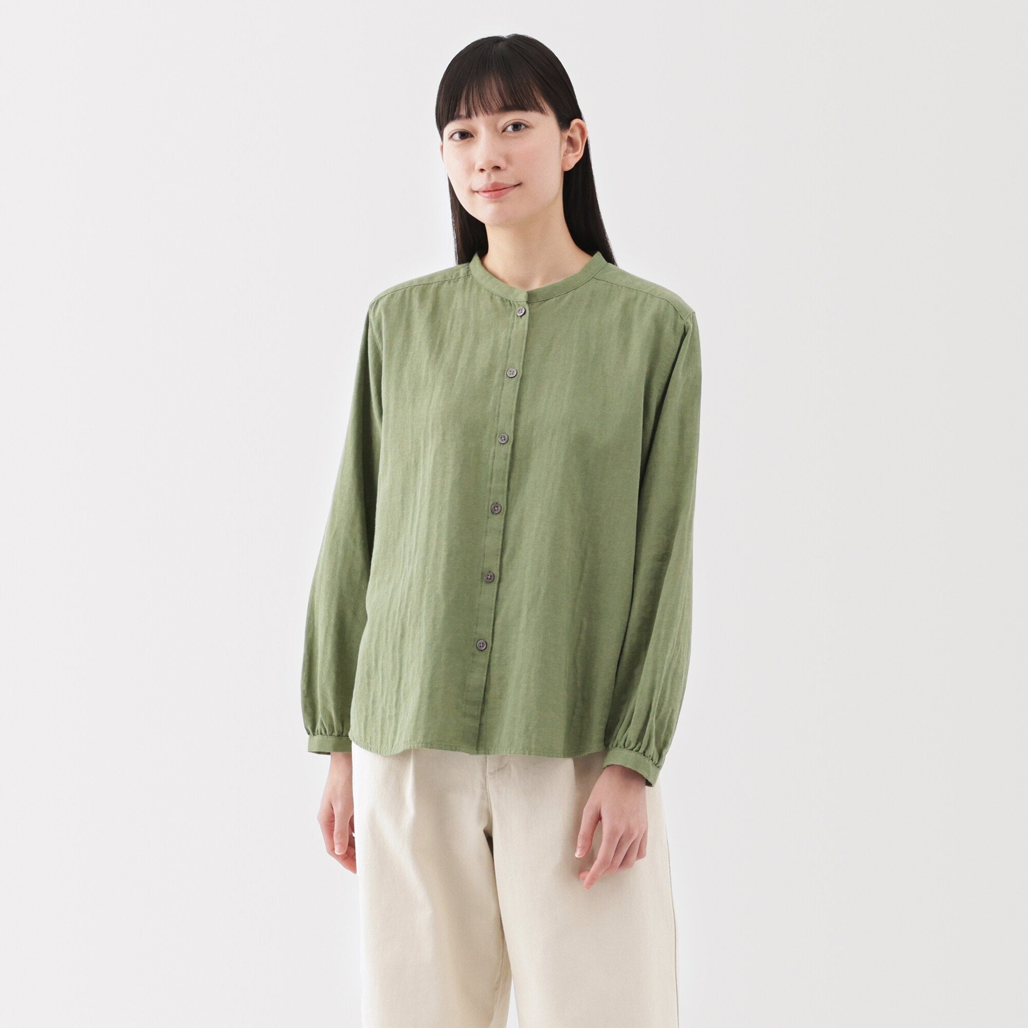 Women's Kapok Blend Double Gauze Blouse